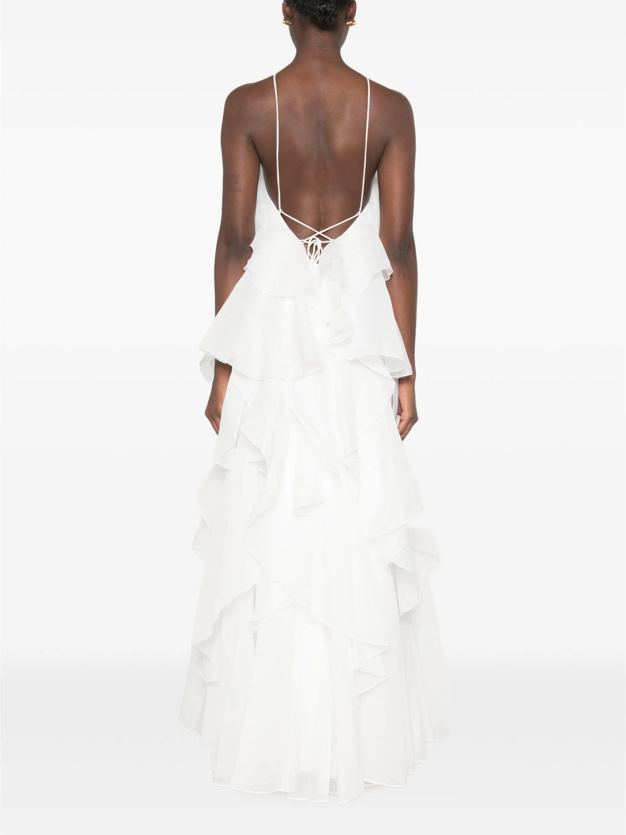 Aje Pandorea layered ruffled maxi dress