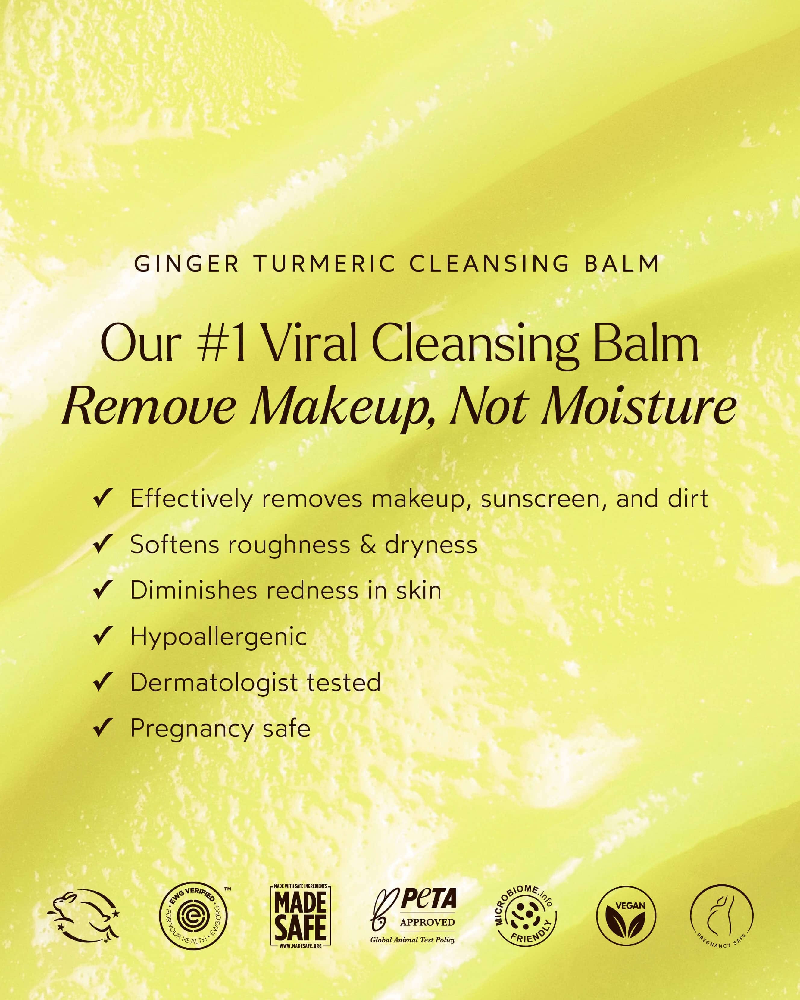 True Botanicals Ginger Turmeric Makeup Removing Cleansing Balm