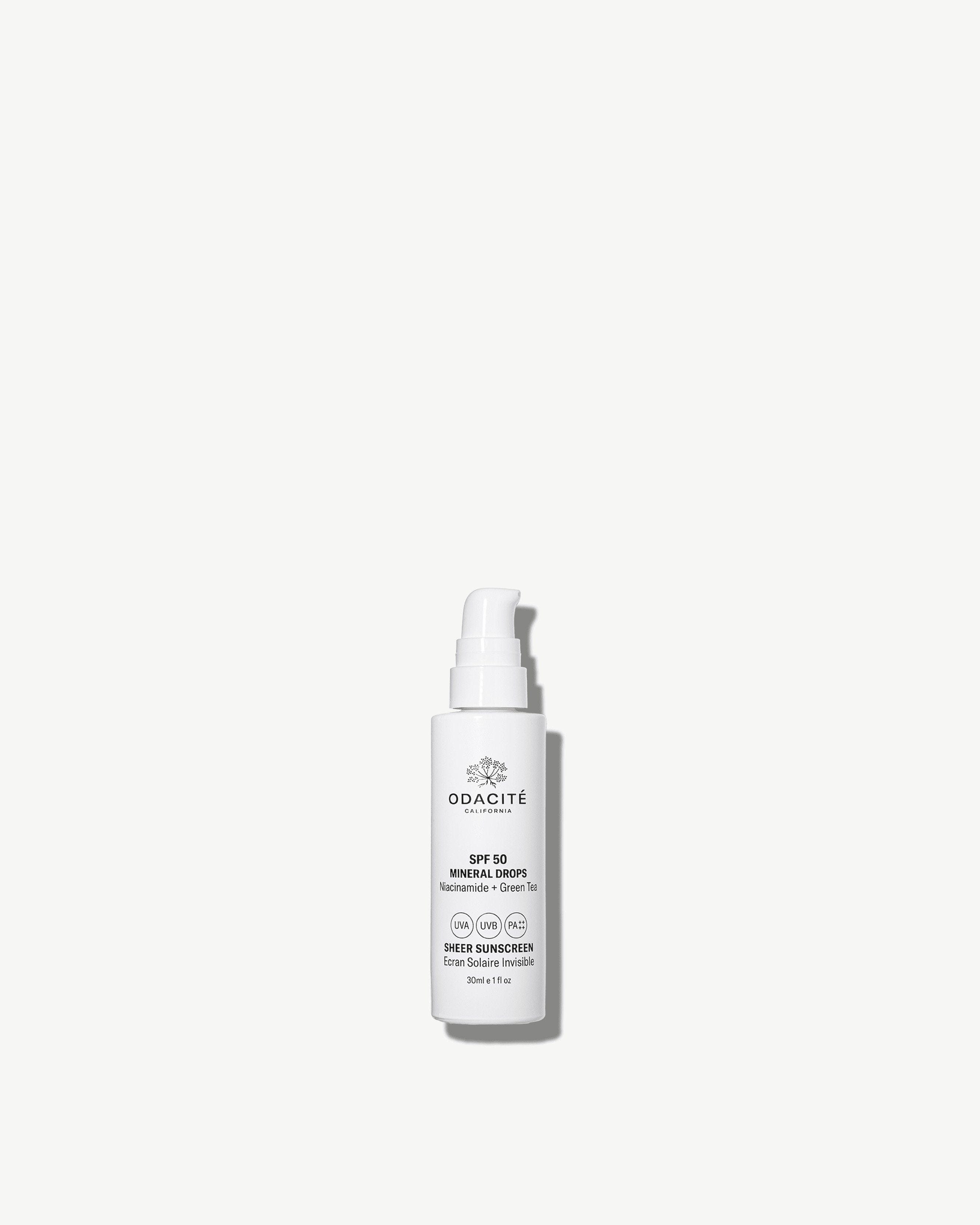 Odacité SPF 50 Sheer Sunscreen Mineral Drops