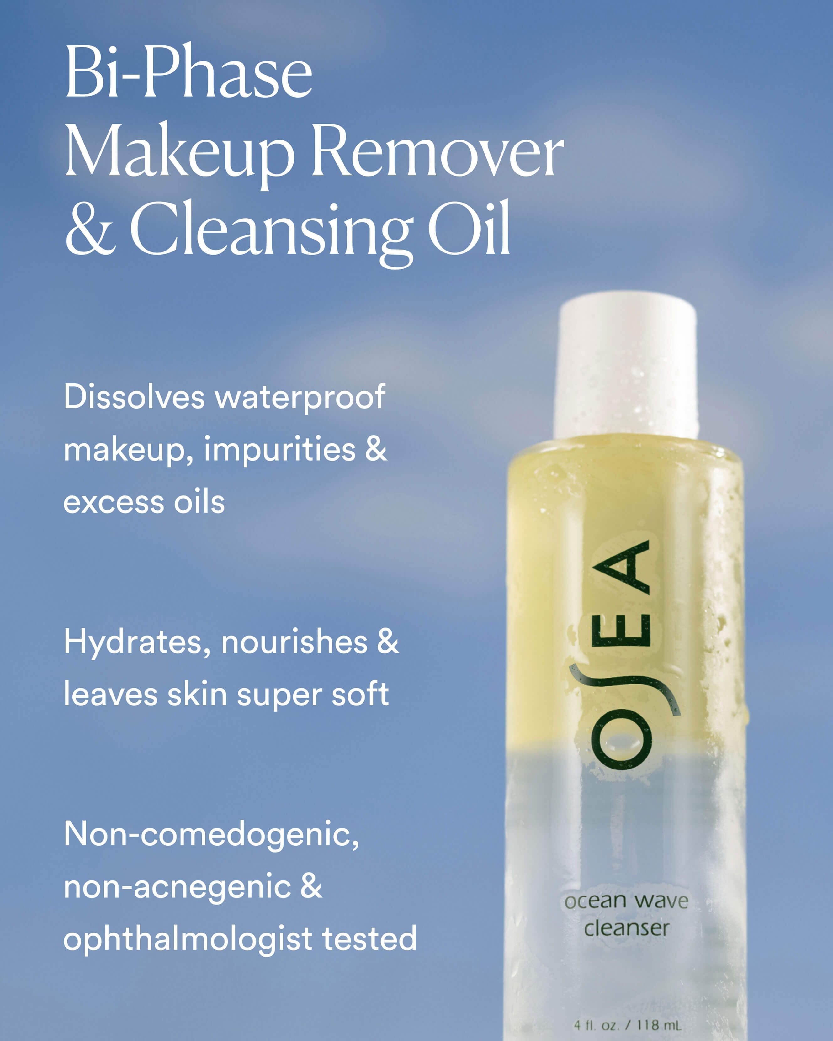 OSEA Ocean Wave Cleanser Bi - Phase Cleansing Oil and Makeup Remover