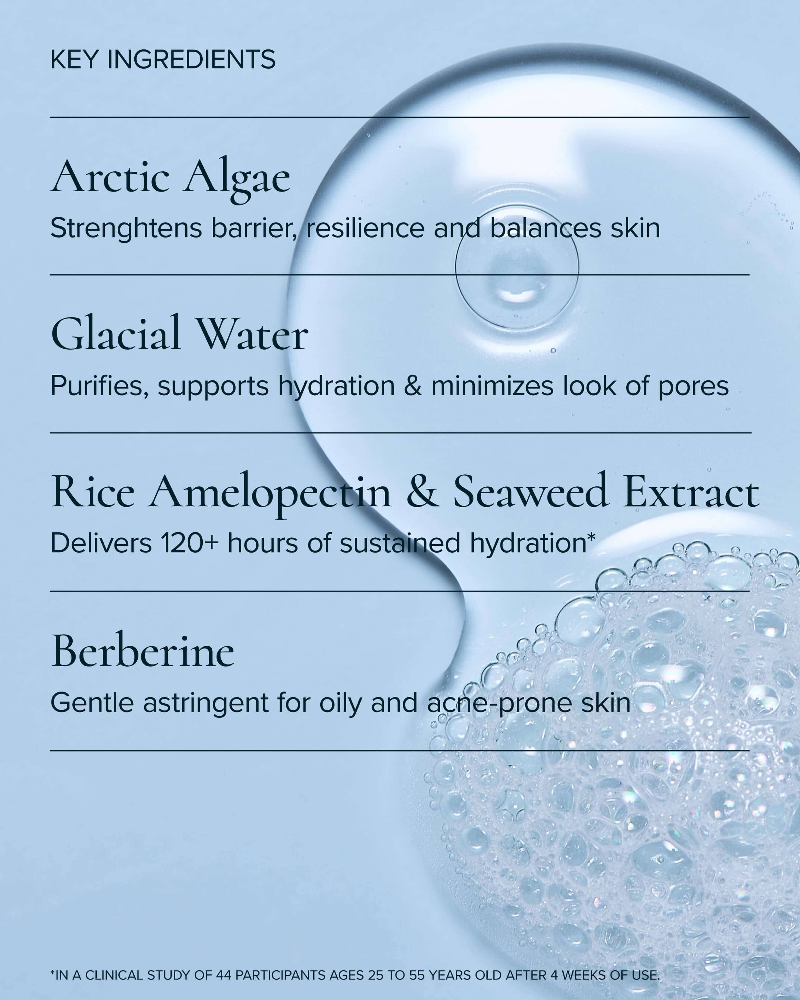 MARA Aura Cleanse Gentle Foaming Gel Cleanser for Dry Skin with Algae