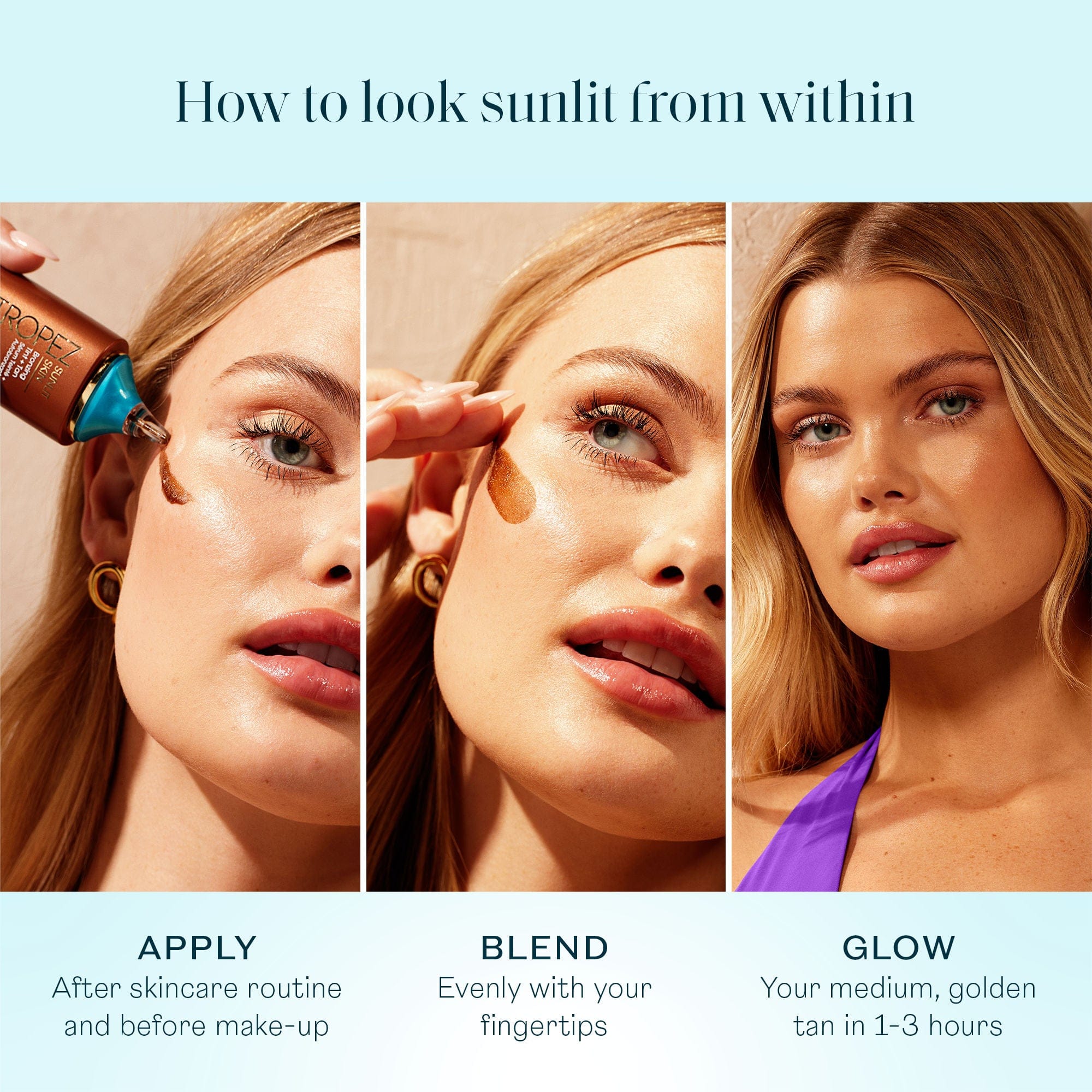 St. Tropez Sunlit Skin Bronzing Tint and Self Tan Face Serum