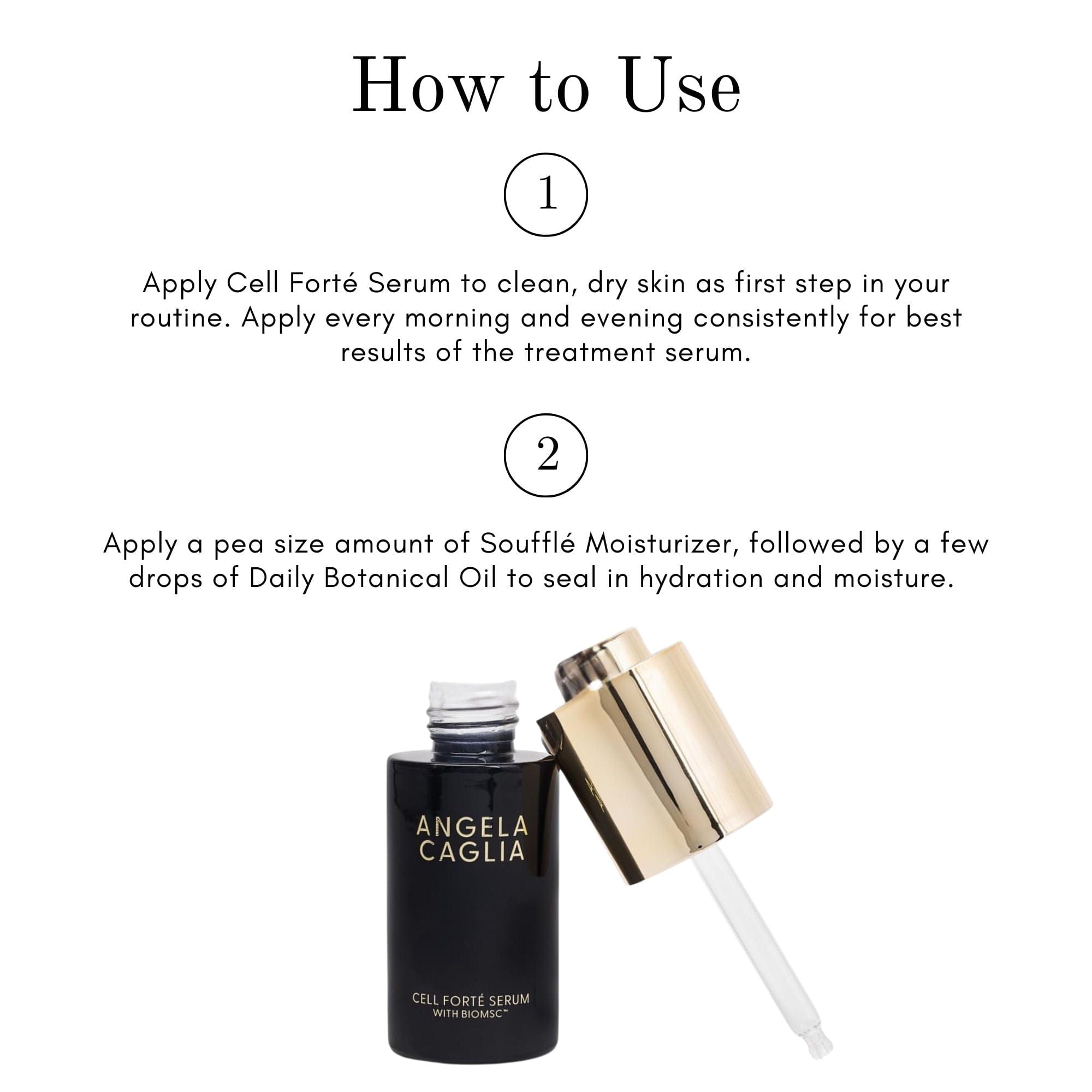 Angela Caglia Skincare Cell Forté Serum with BIOMSC™