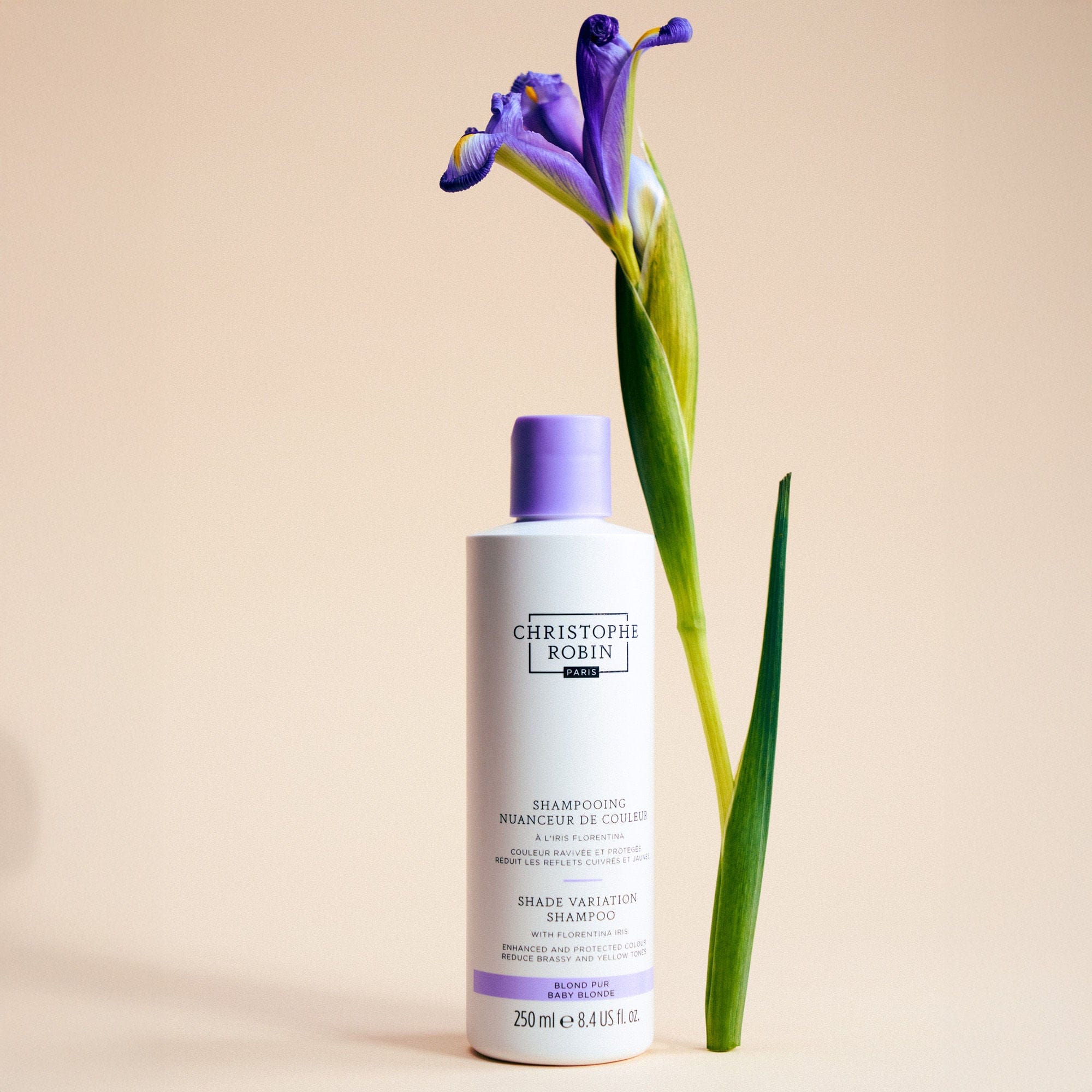 Christophe Robin Shade Variation Shampoo With Florentina Iris Baby Blonde