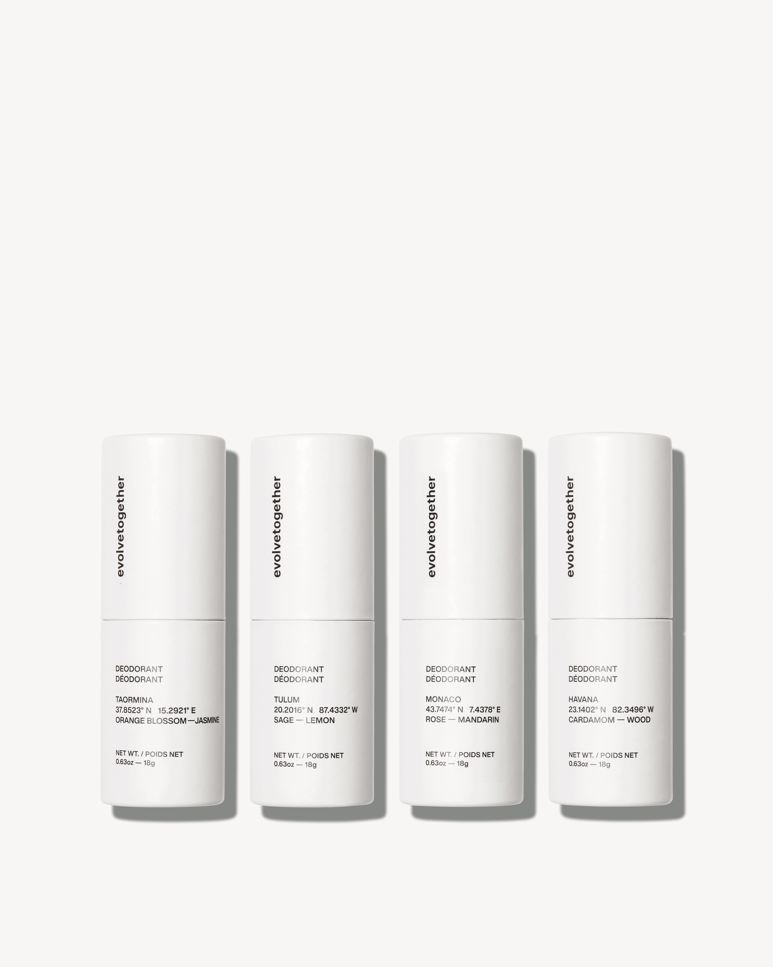 Evolvetogether deodorant discovery set