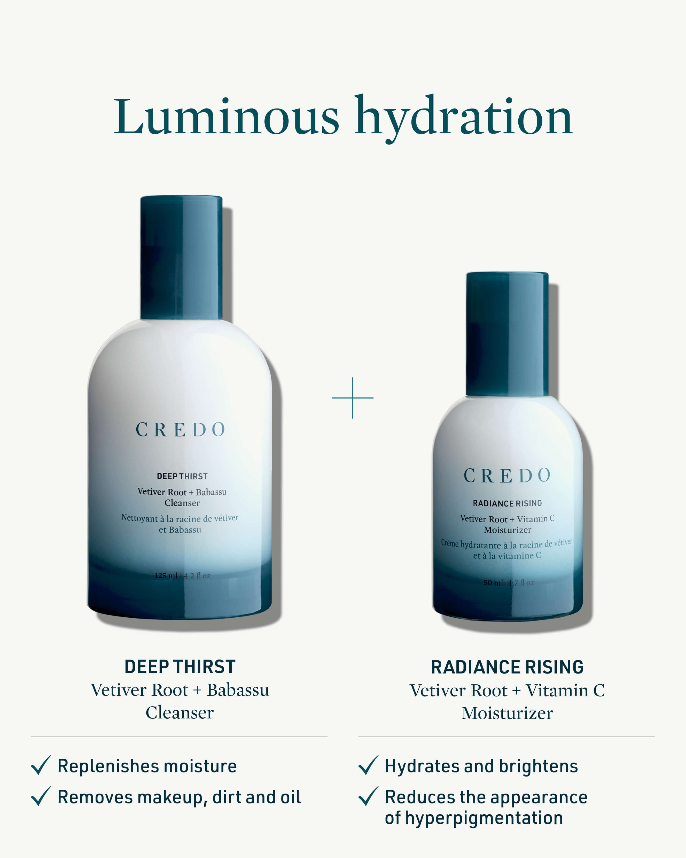 Credo Skincare Luminous Hydration Set