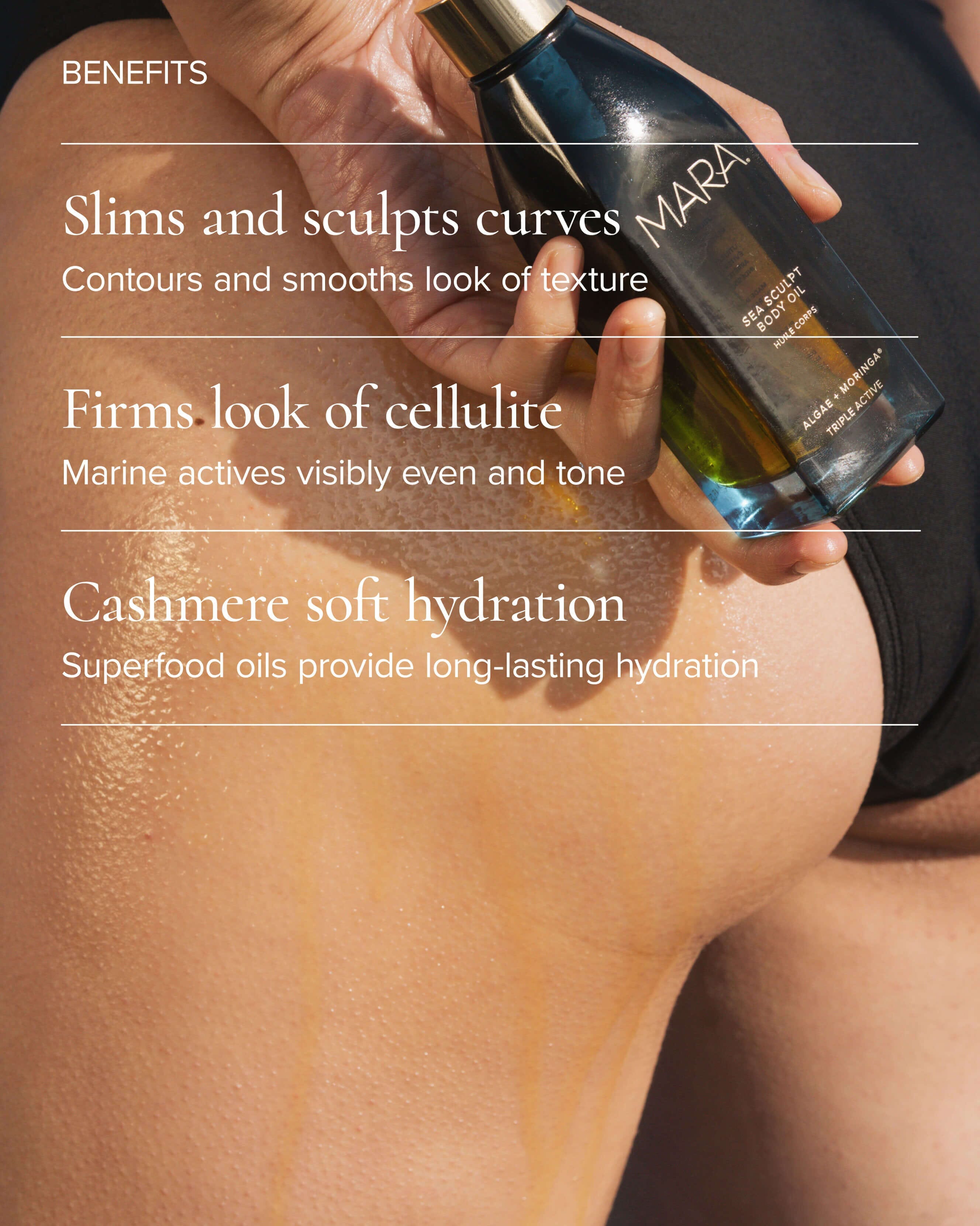 MARA Sea Sculpt Body Oil for Firmness & Cellulite with Algae + Moringa