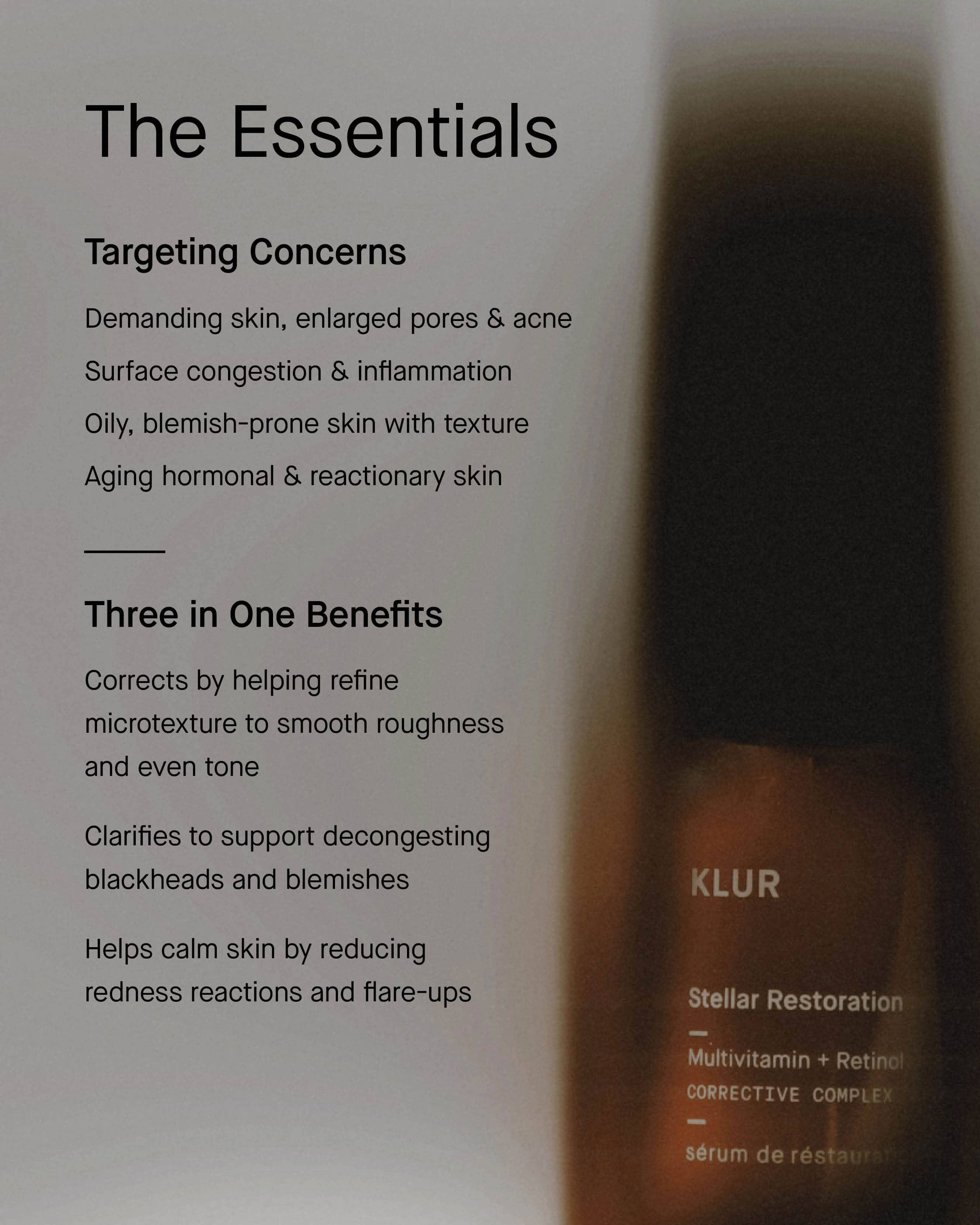 Klur Stellar Restoration Retinol Serum