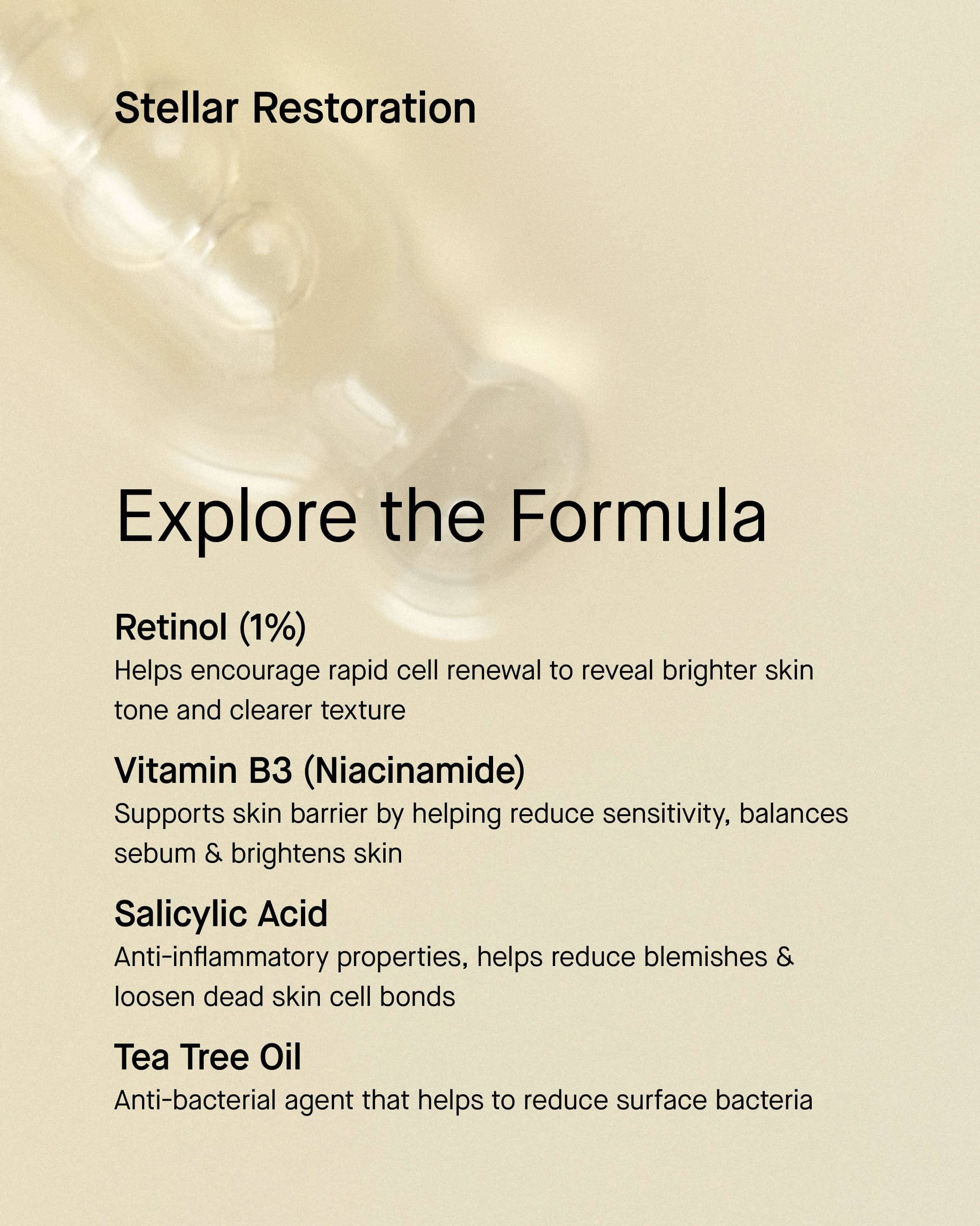 Klur Stellar Restoration Retinol Serum