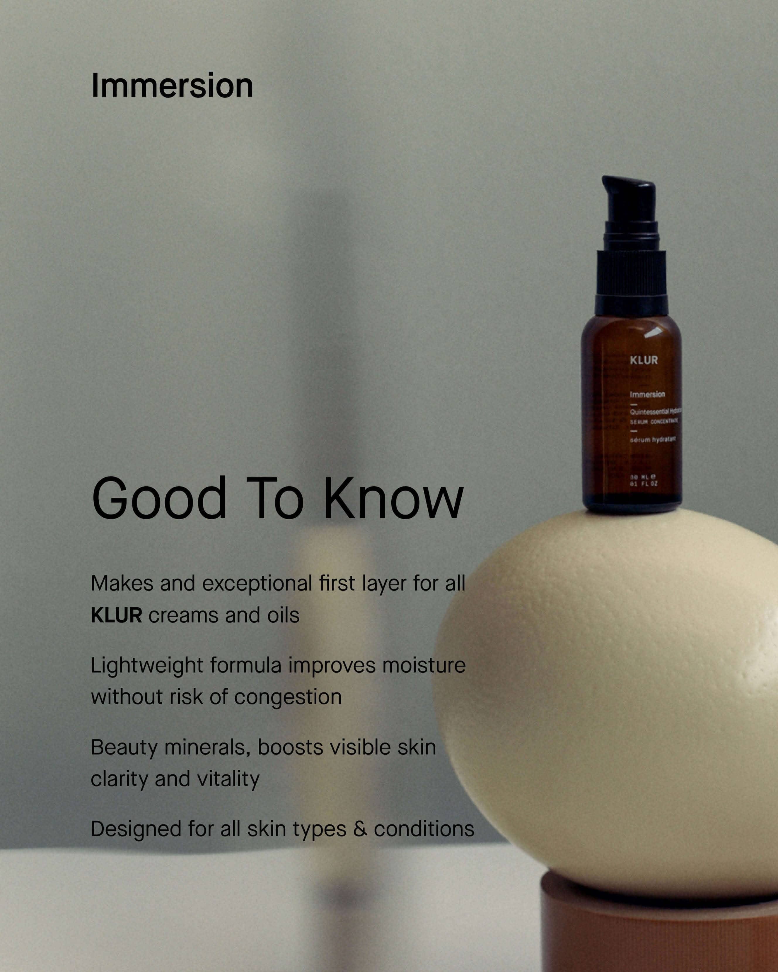 Klur Immersion Serum Concentrate