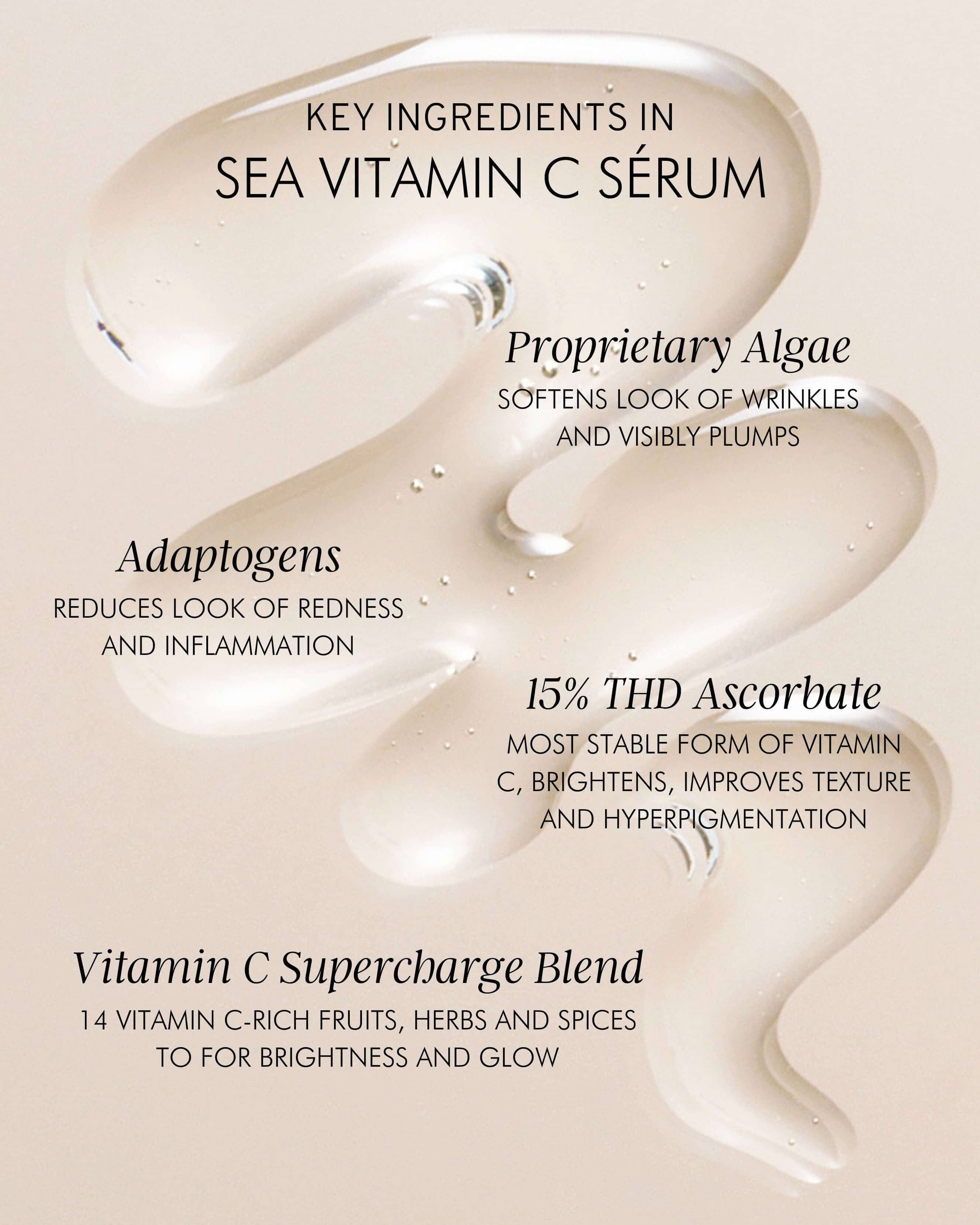 MARA Sea Vitamin C Serum for Brightening Dark Spots & Redness with Algae