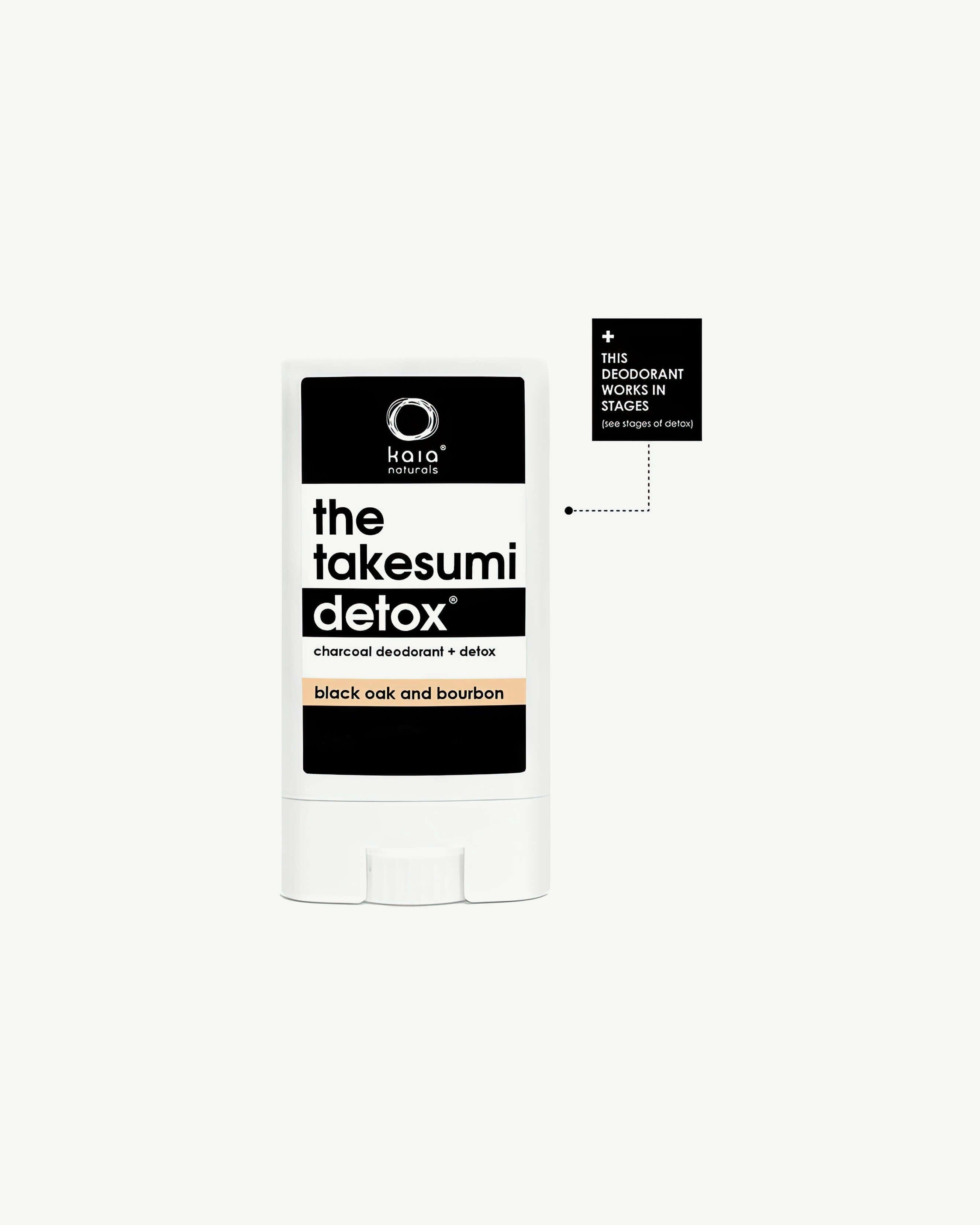 Kaia Naturals Charcoal Deodorant Black Oak & Bourbon