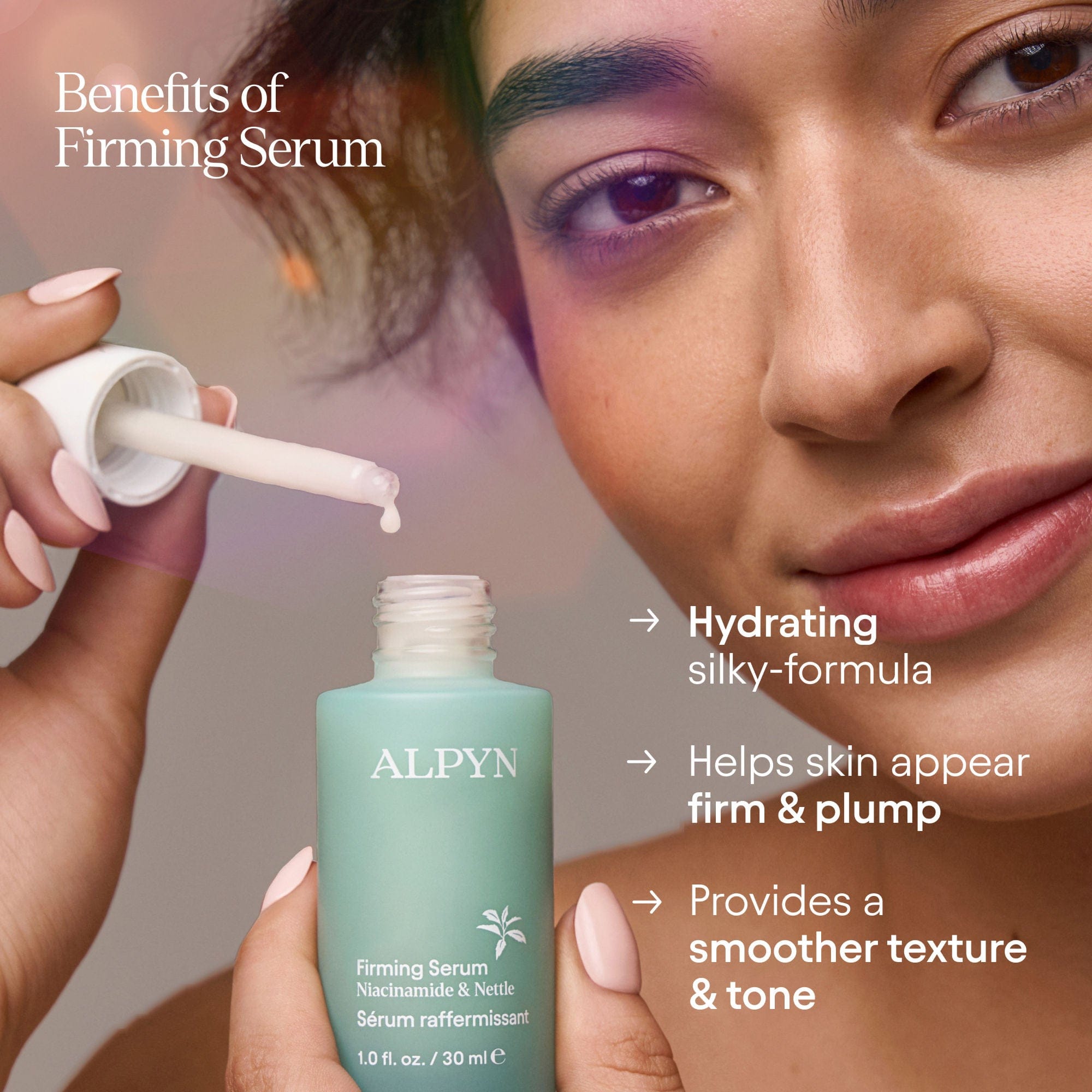 Alpyn Beauty Hydrating Firming Serum with Niacinamide and Nettle