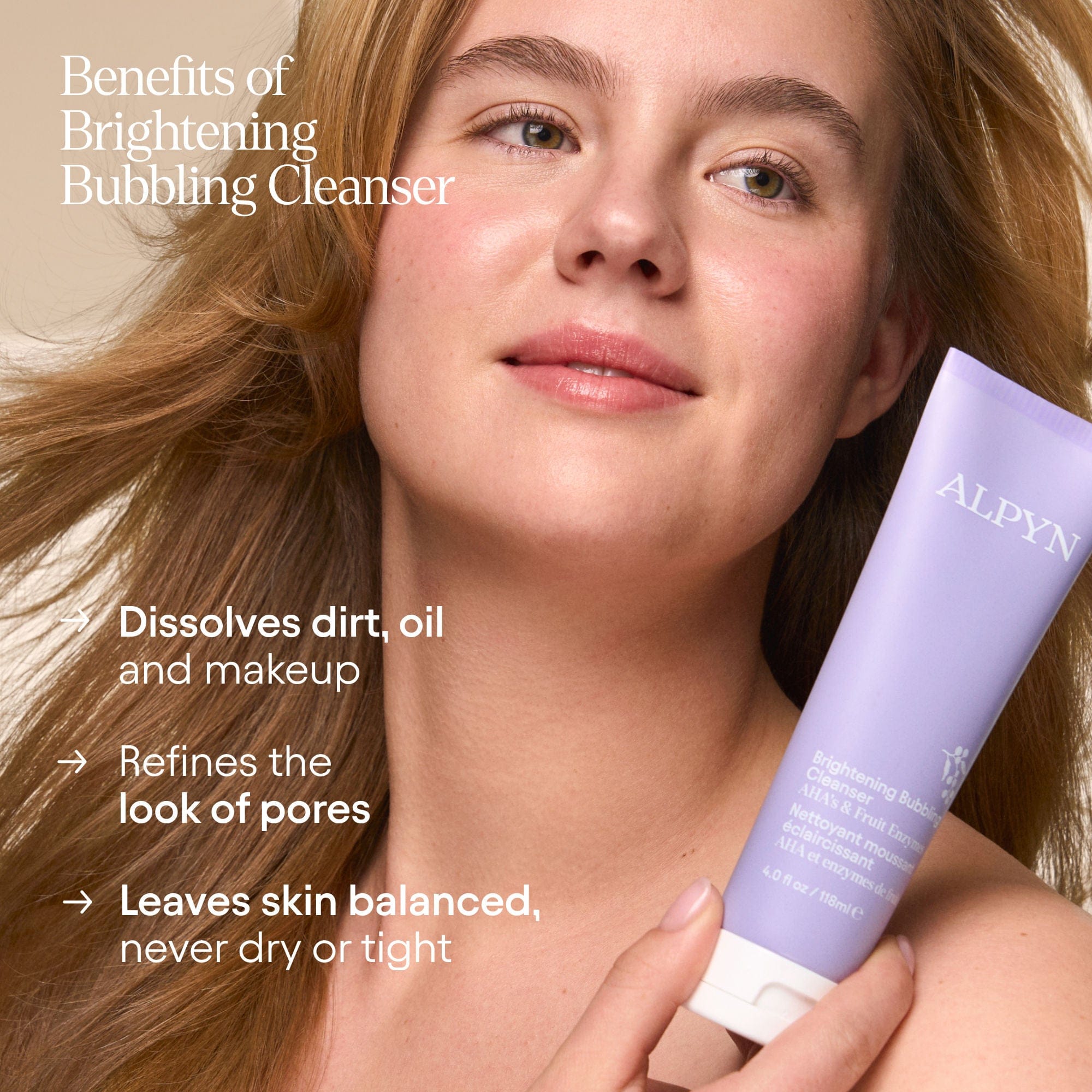 Alpyn Beauty AHA Brightening Bubbling Cleanser