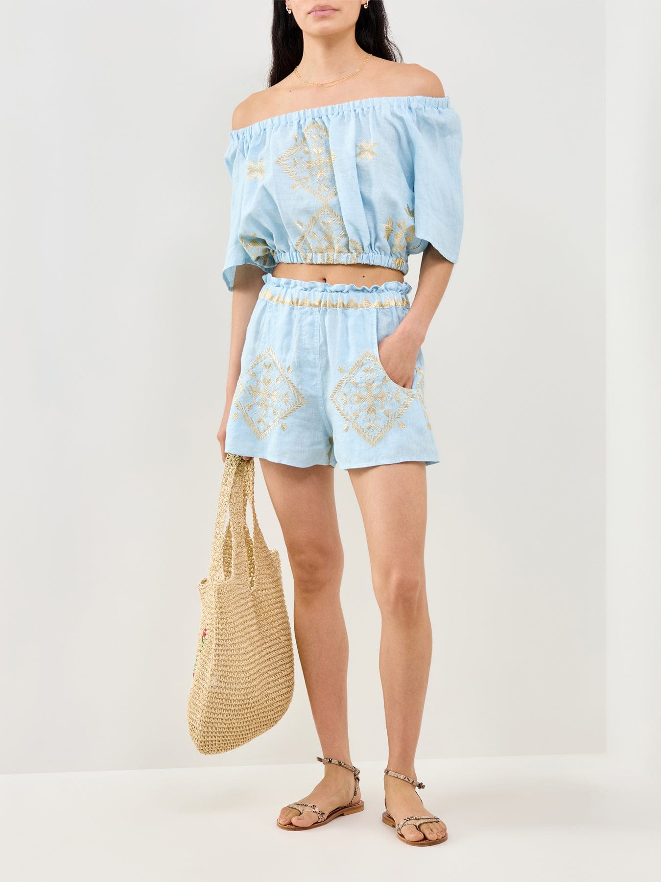 Kori Lefkada Casual Shorts Blue