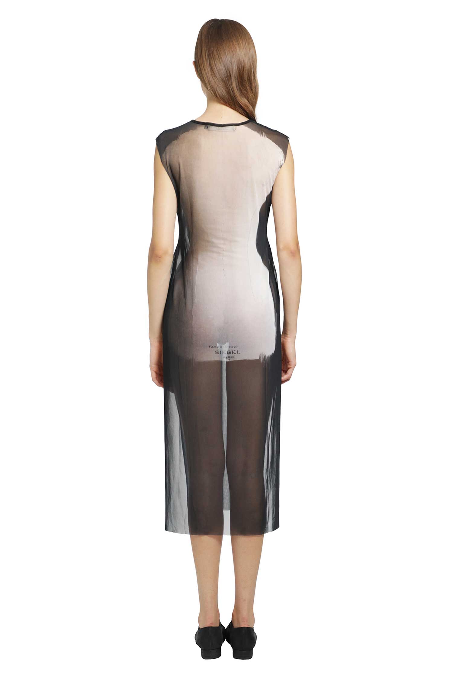 IA London Sheer Semi Couture Dress with Slits