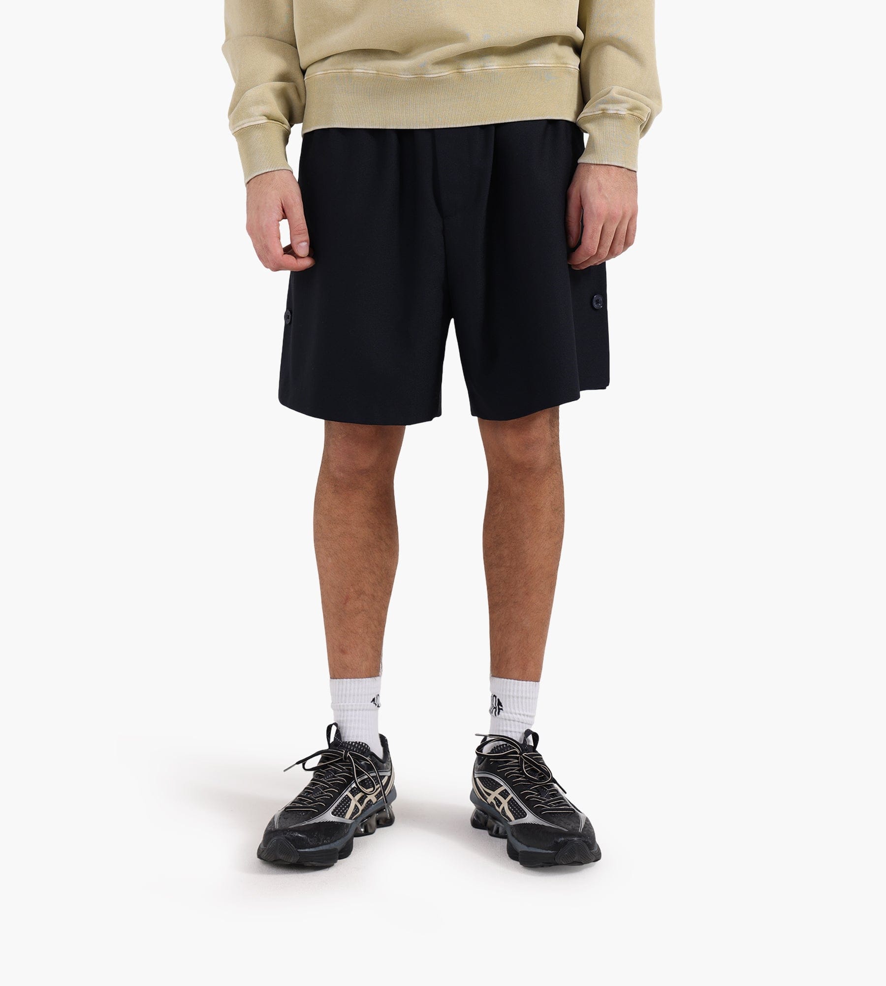 New Amsterdam Surf Association Wool Track Shorts Midnight
