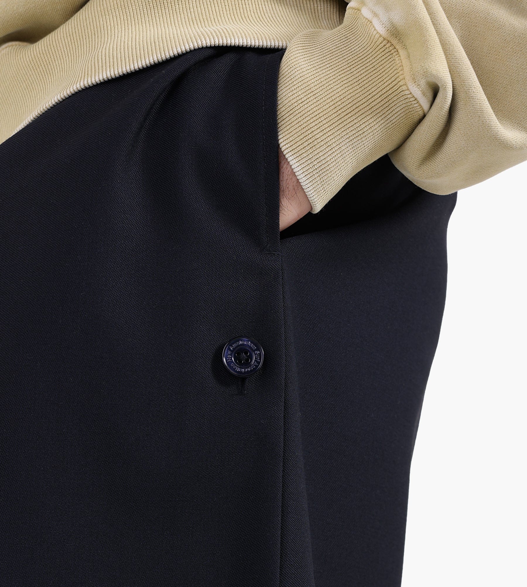 New Amsterdam Surf Association Wool Track Shorts Midnight