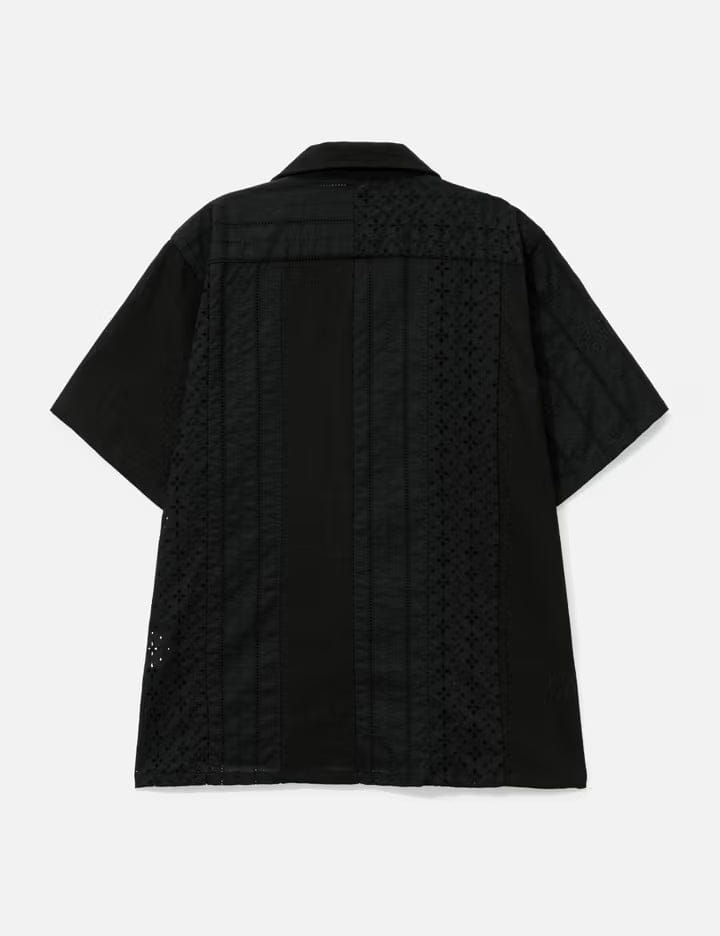 Nòmarhythm Textile Lace Patchwork Shirt