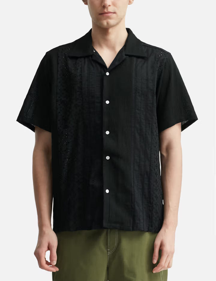 Nòmarhythm Textile Lace Patchwork Shirt