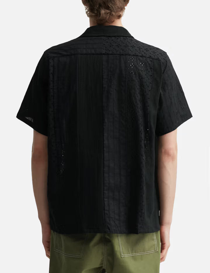 Nòmarhythm Textile Lace Patchwork Shirt