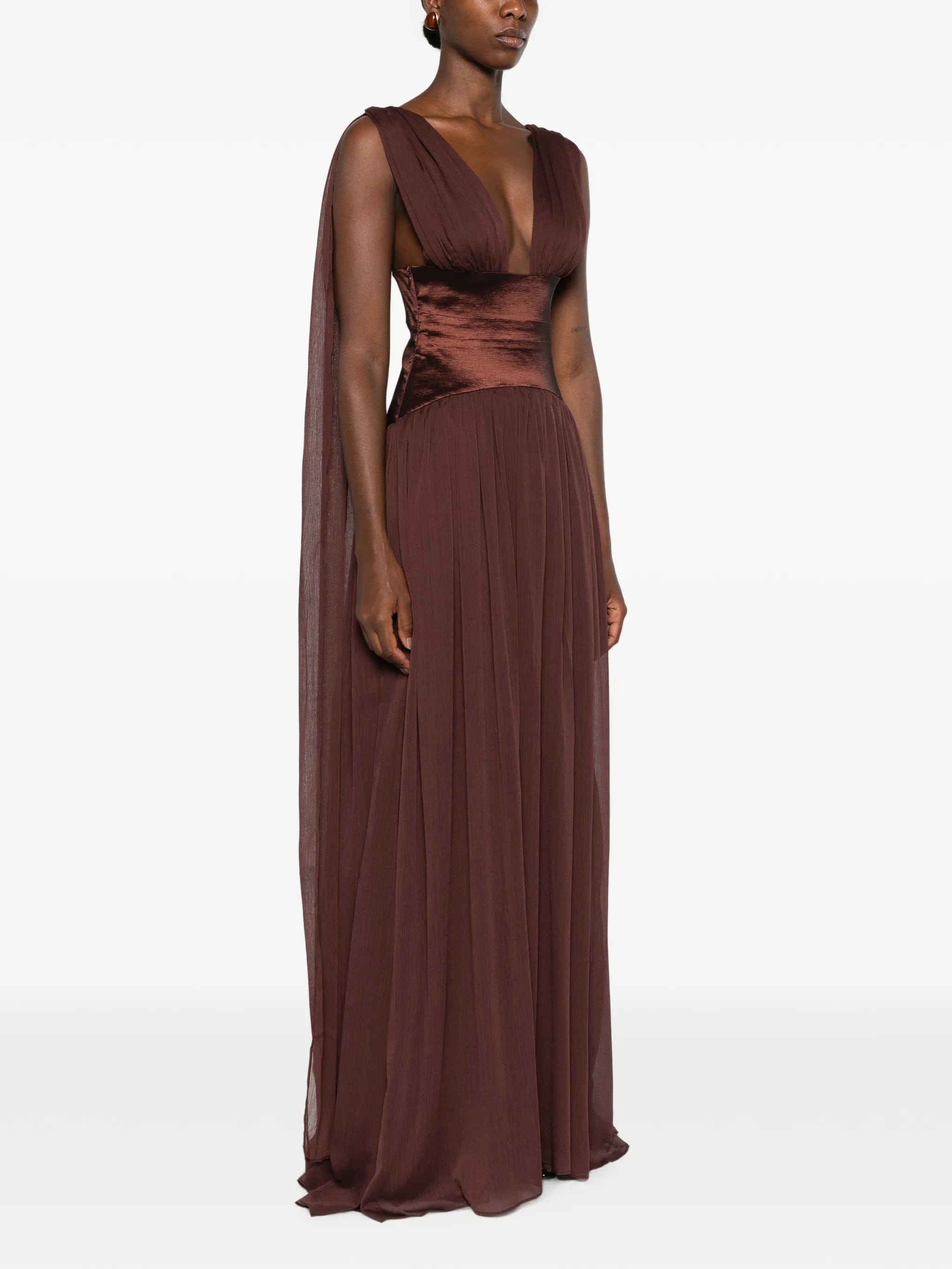 Arcina ORI Ramona draped - panel maxi dress