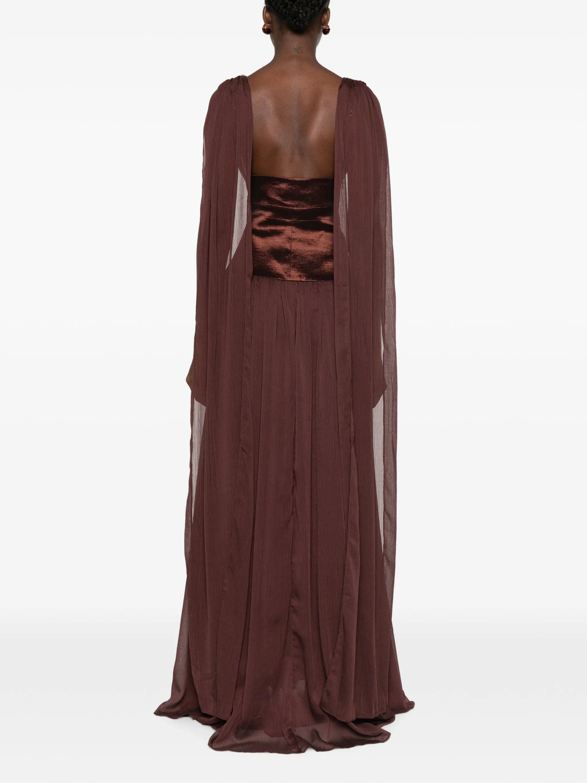 Arcina ORI Ramona draped - panel maxi dress
