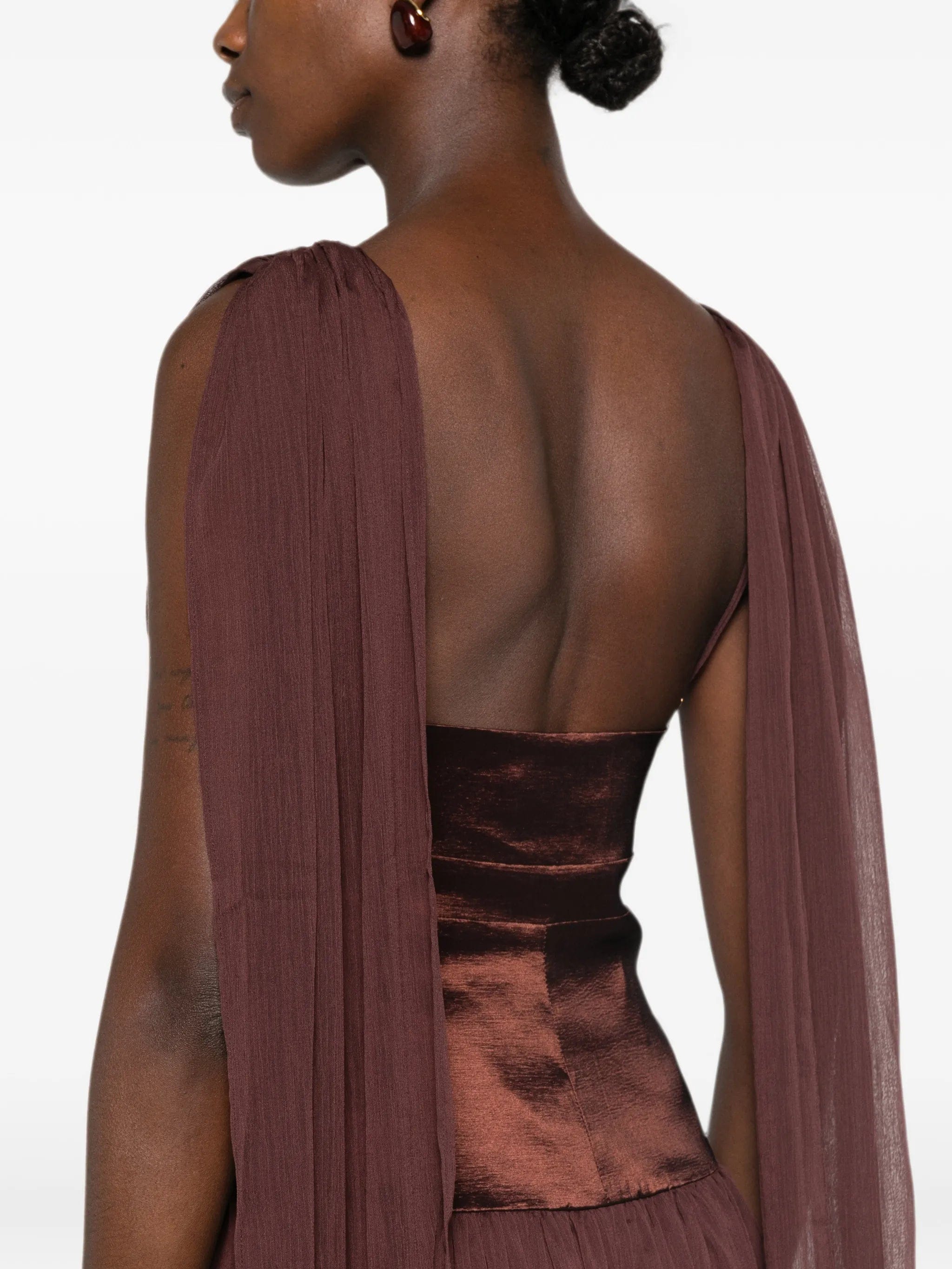 Arcina ORI Ramona draped - panel maxi dress