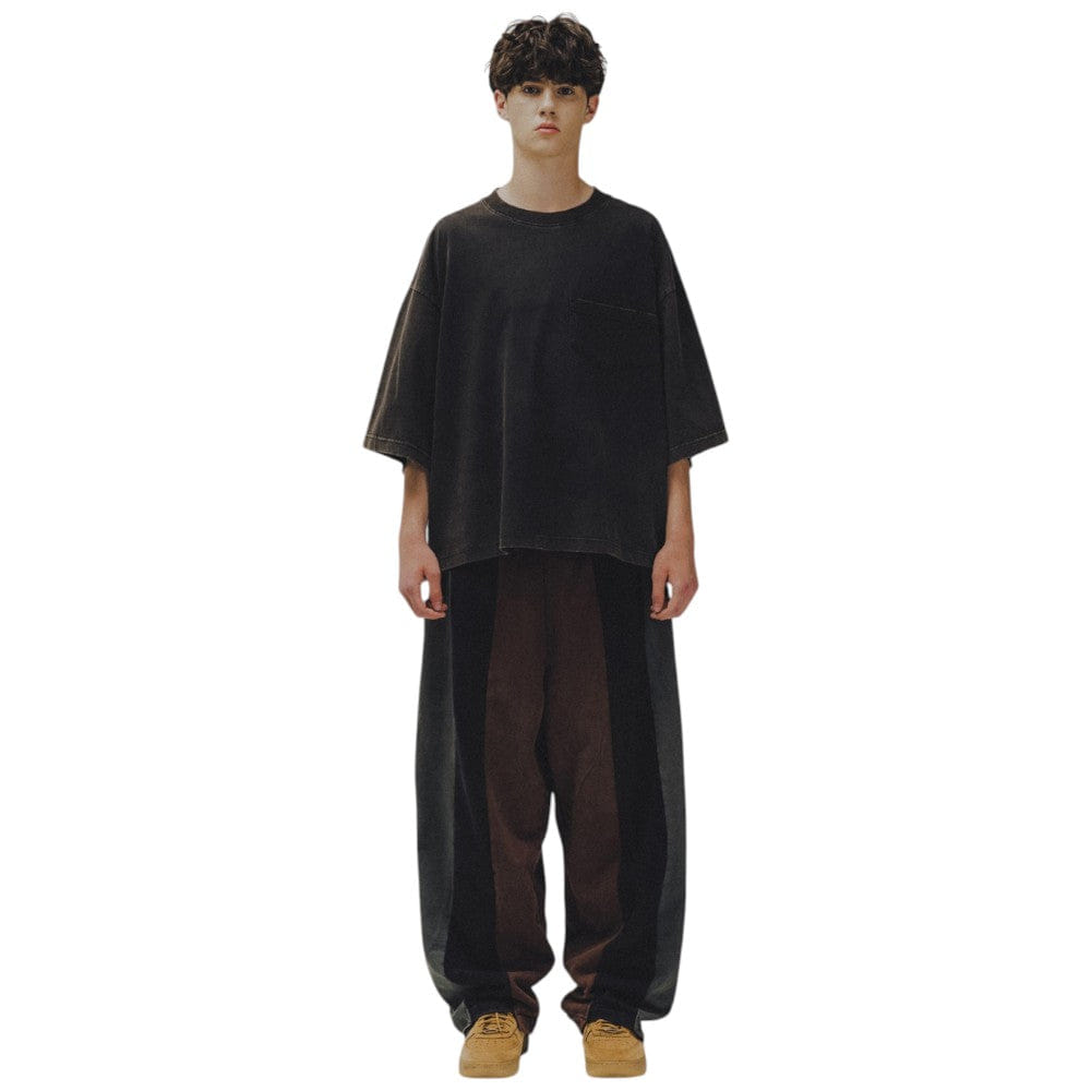 Anglan Wide Pocket Washed Crop T-Shirt