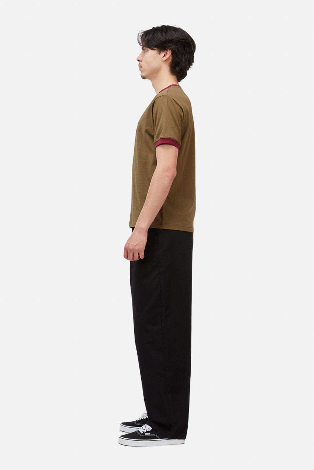 Dime MTL Arch Ringer T - Shirt – Brown