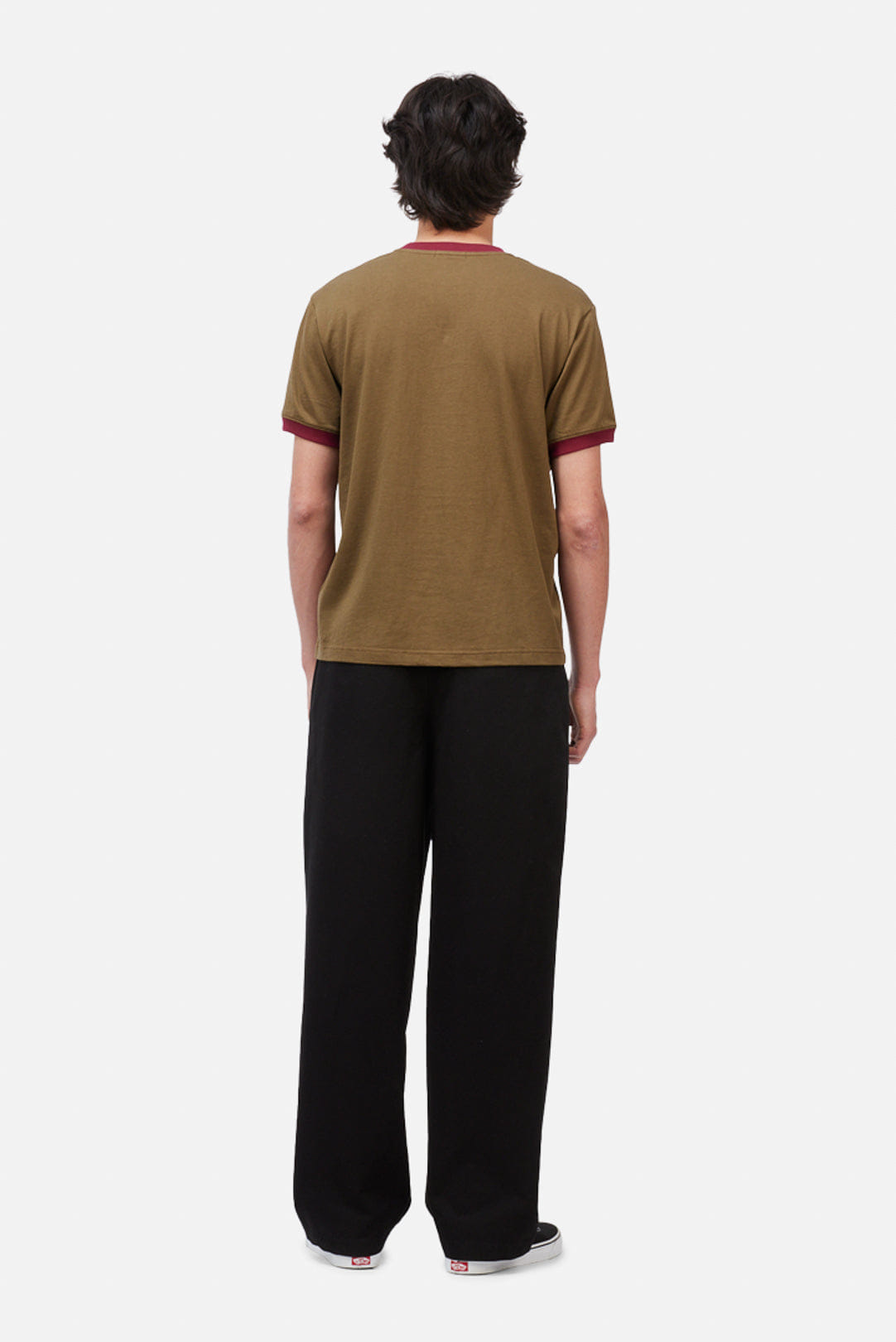 Dime MTL Arch Ringer T - Shirt – Brown