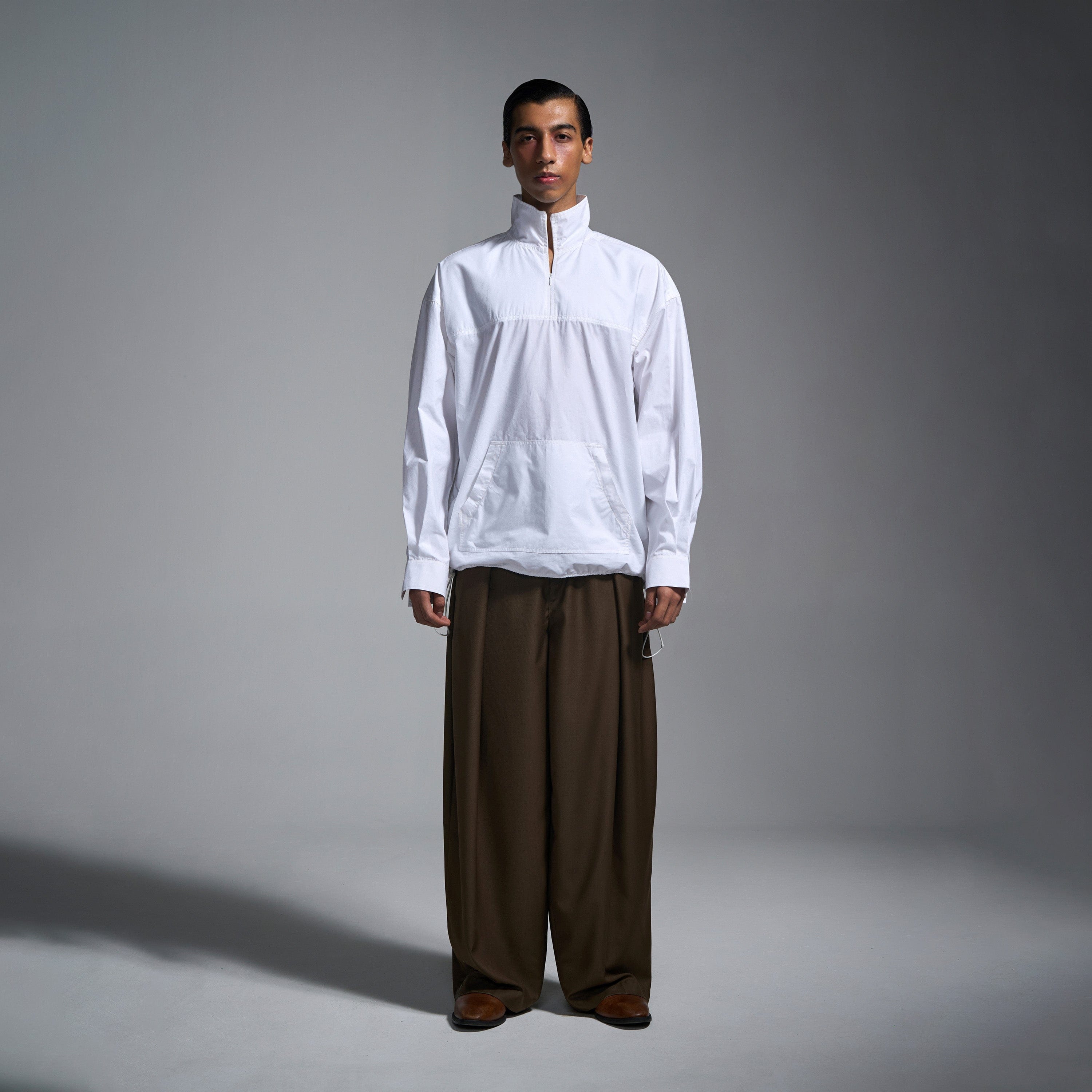 WHITE* Cotton pullover - White