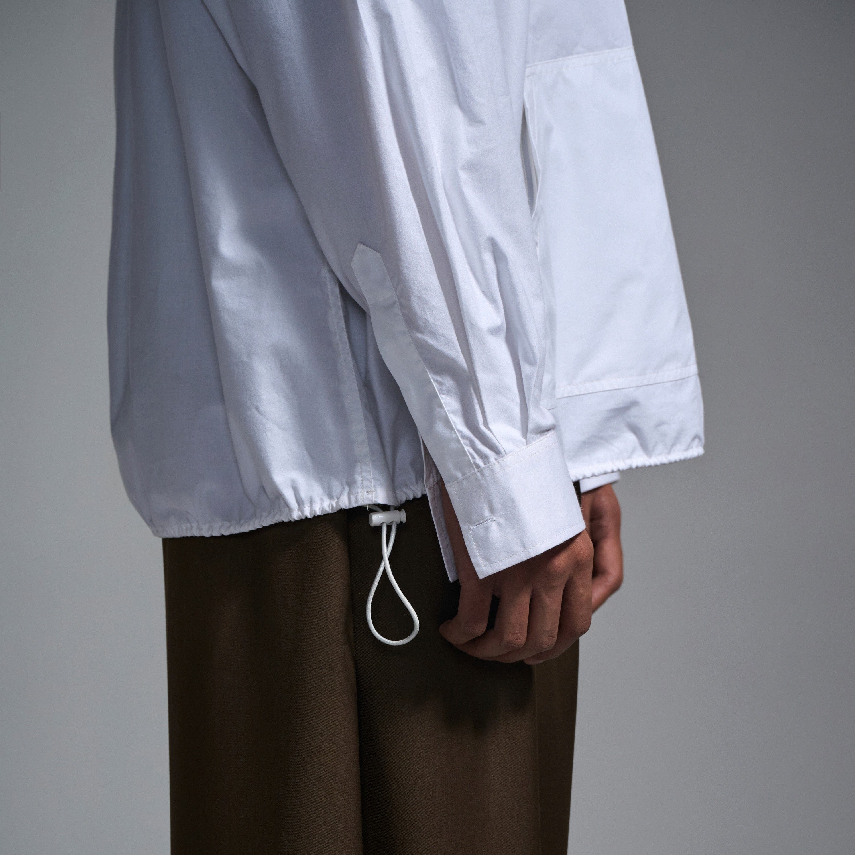 WHITE* Cotton pullover - White