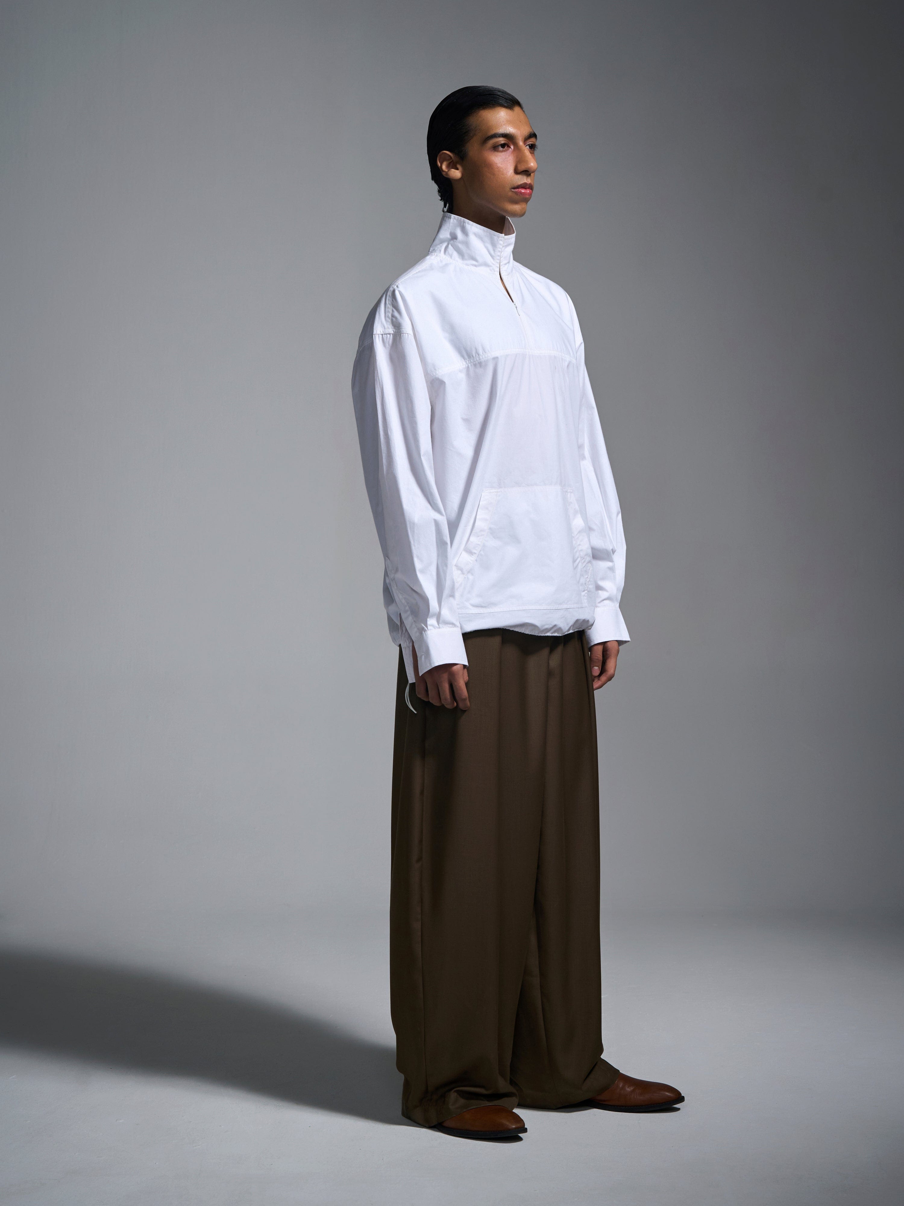WHITE* Cotton pullover - White