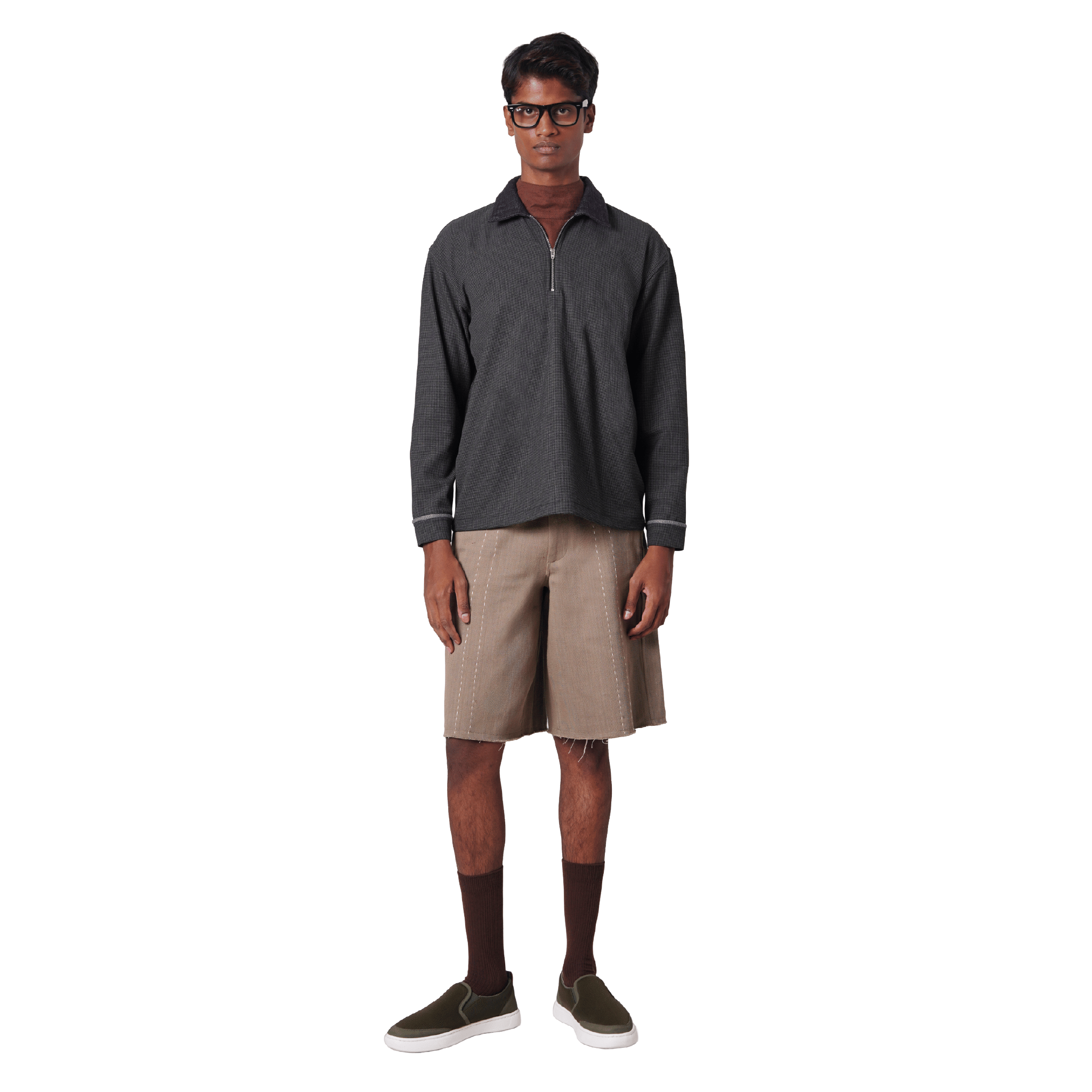 CRCLE HOUNDSTOOTH POLO SHIRT