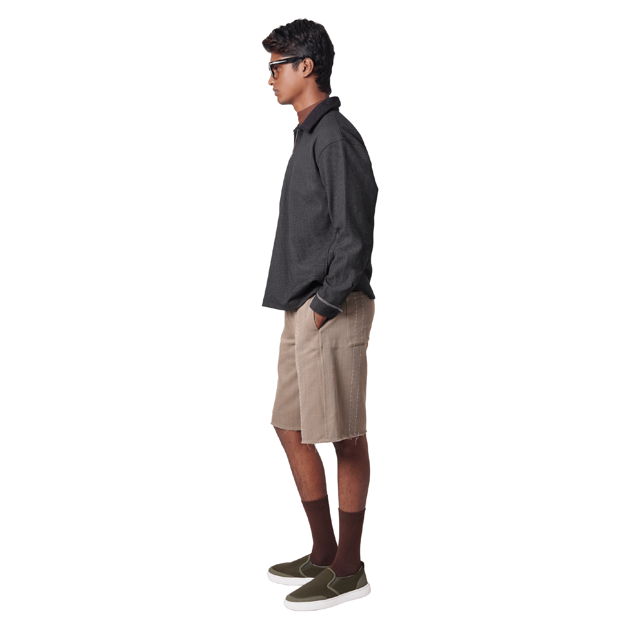 CRCLE HOUNDSTOOTH POLO SHIRT