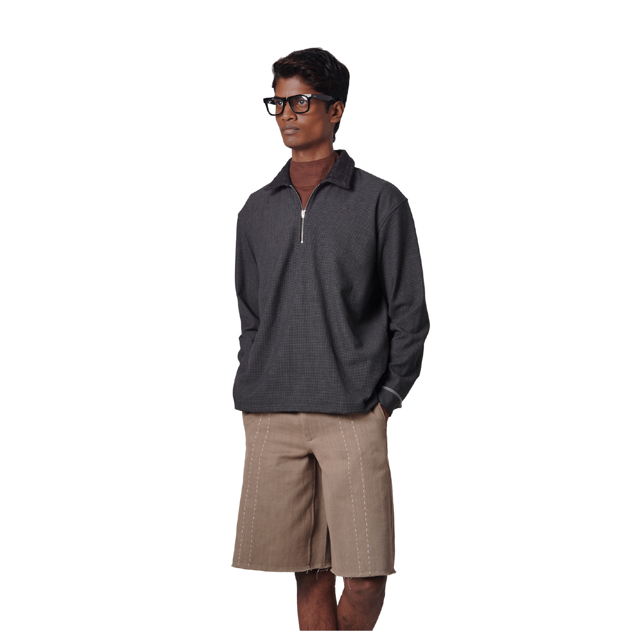 CRCLE HOUNDSTOOTH POLO SHIRT