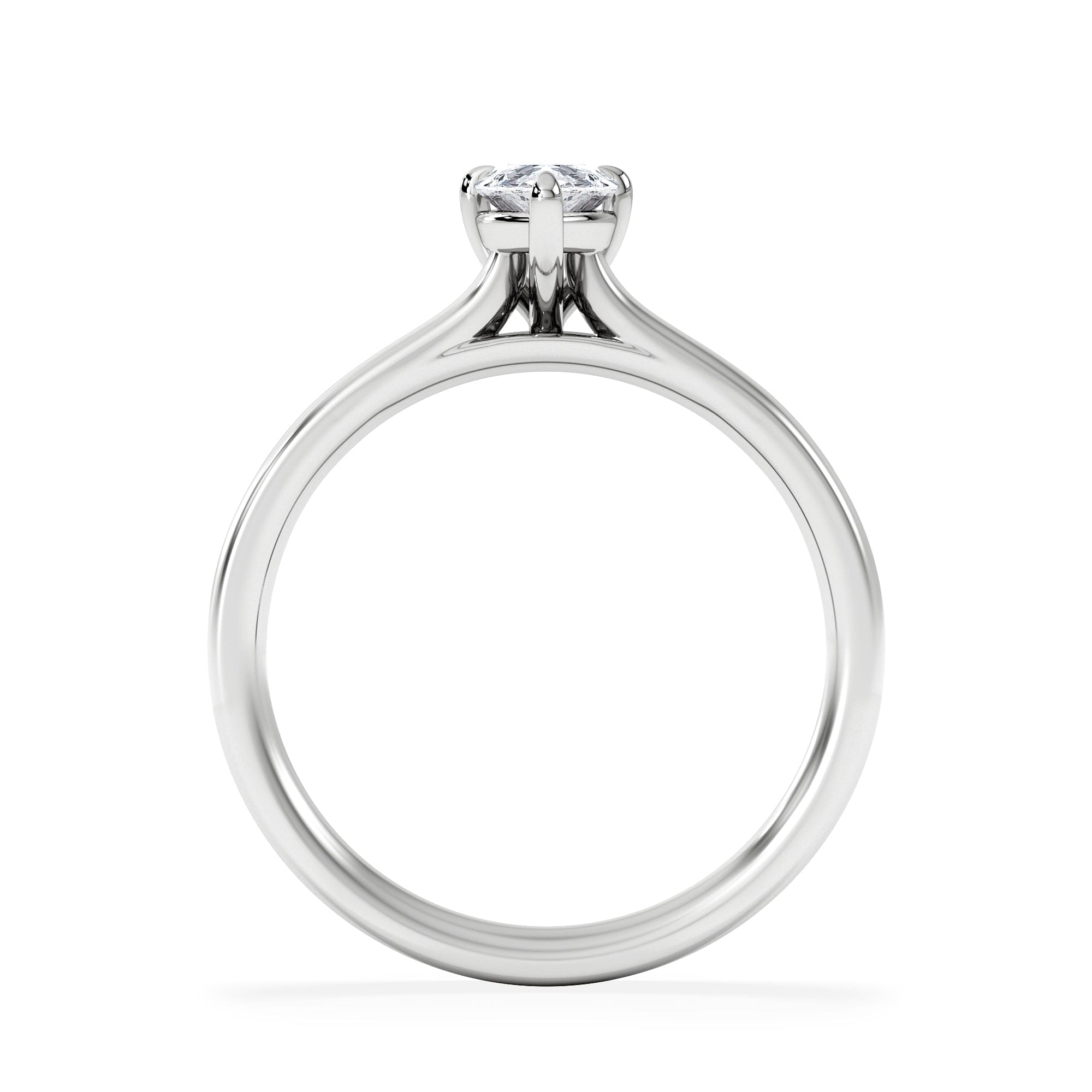 Diamond Amora Pear 0.50ct Lab Diamond Engagement Ring F/VS Set in Platinum