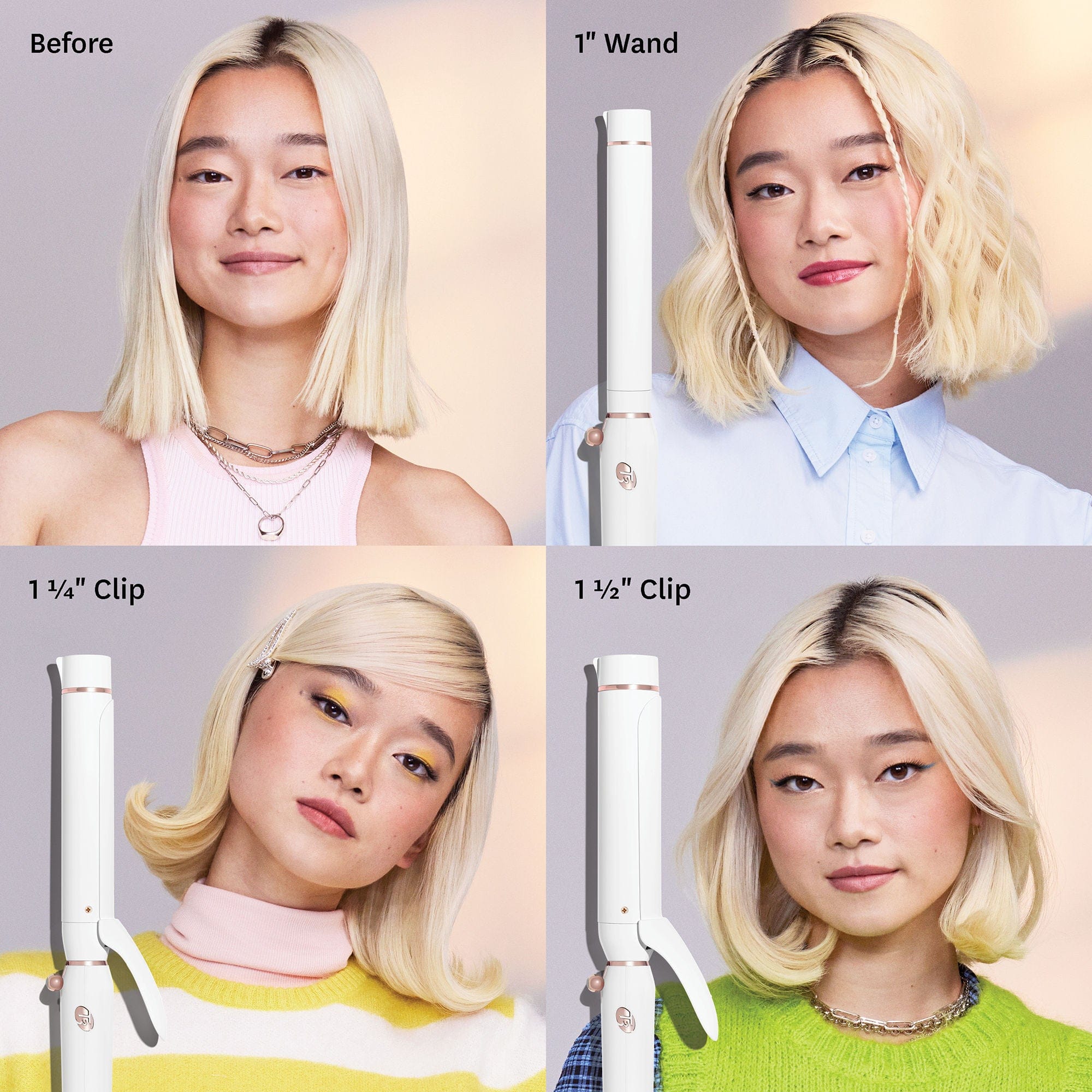 T3 Switch Kit Wave Trio Styling Iron with Three Interchangeable Barrels