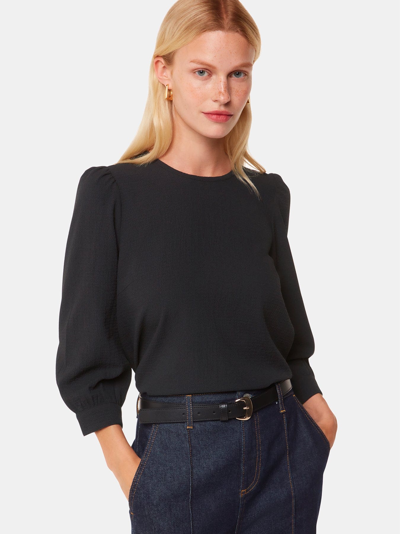 Whistles Zenni Blouse Black
