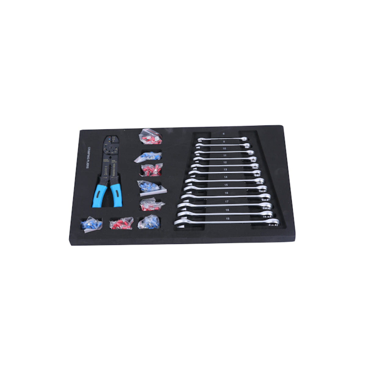 Drawer Streamdale 4 - Drawer Rolling Tool Box with Tools, Blue (24.4")