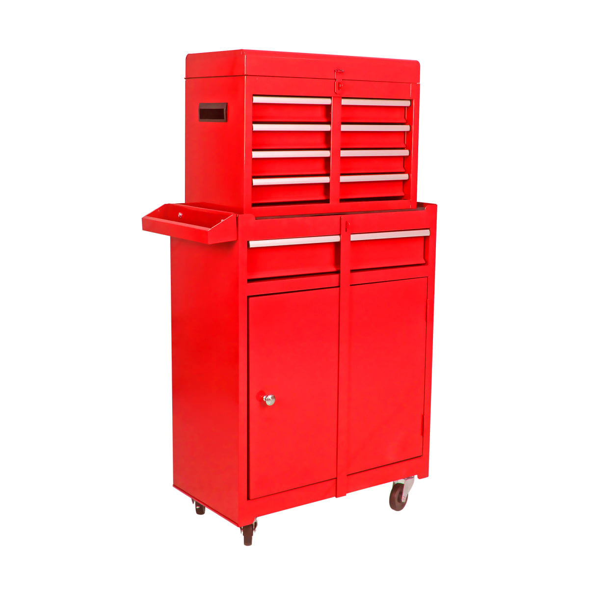 Drawer Streamdale Rolling 5 - Drawer Tool Chest with Detachable Top Box & Lockable Wheels (Red)