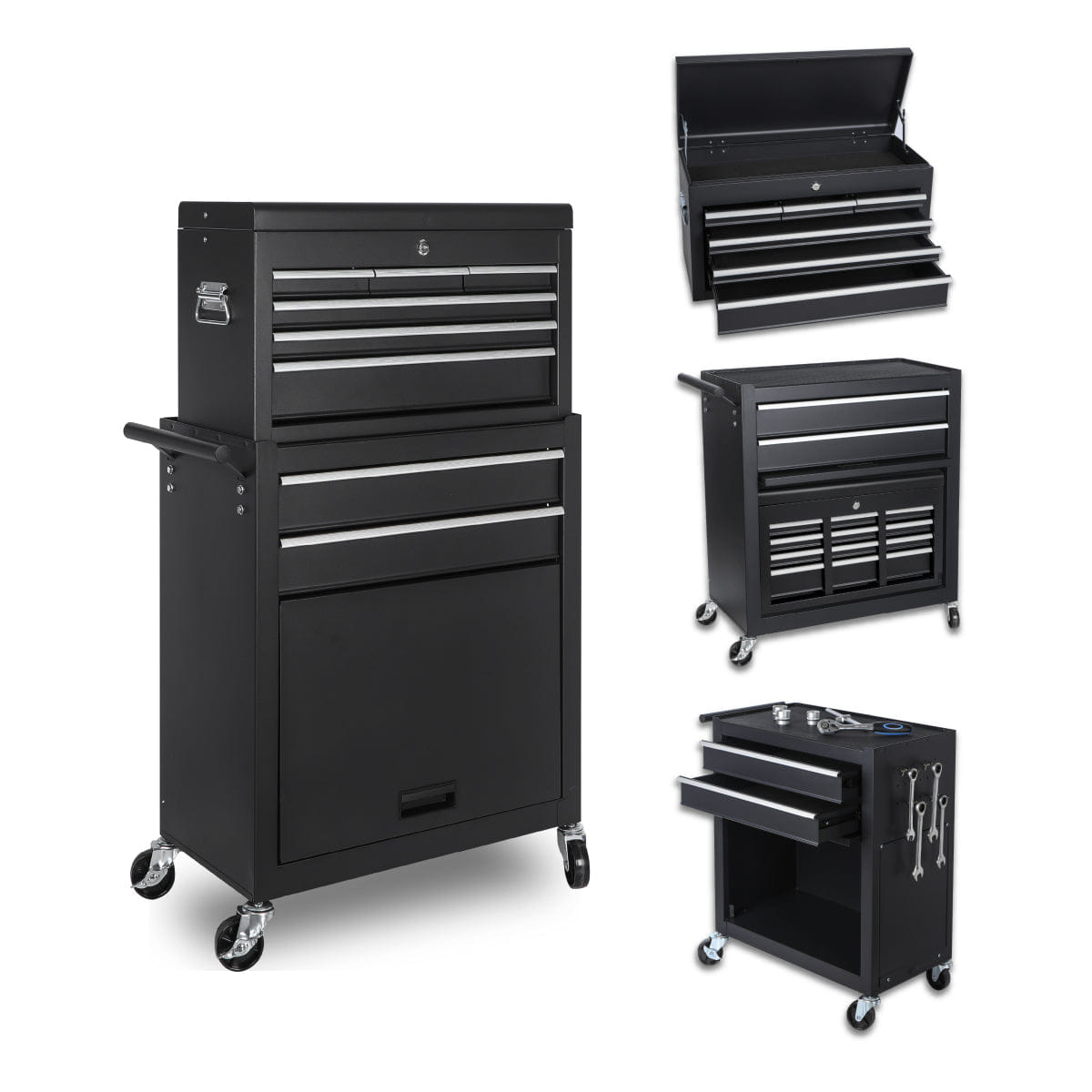 Drawer Streamdale 8 - Drawer Rolling Tool Chest with Detachable Top Box