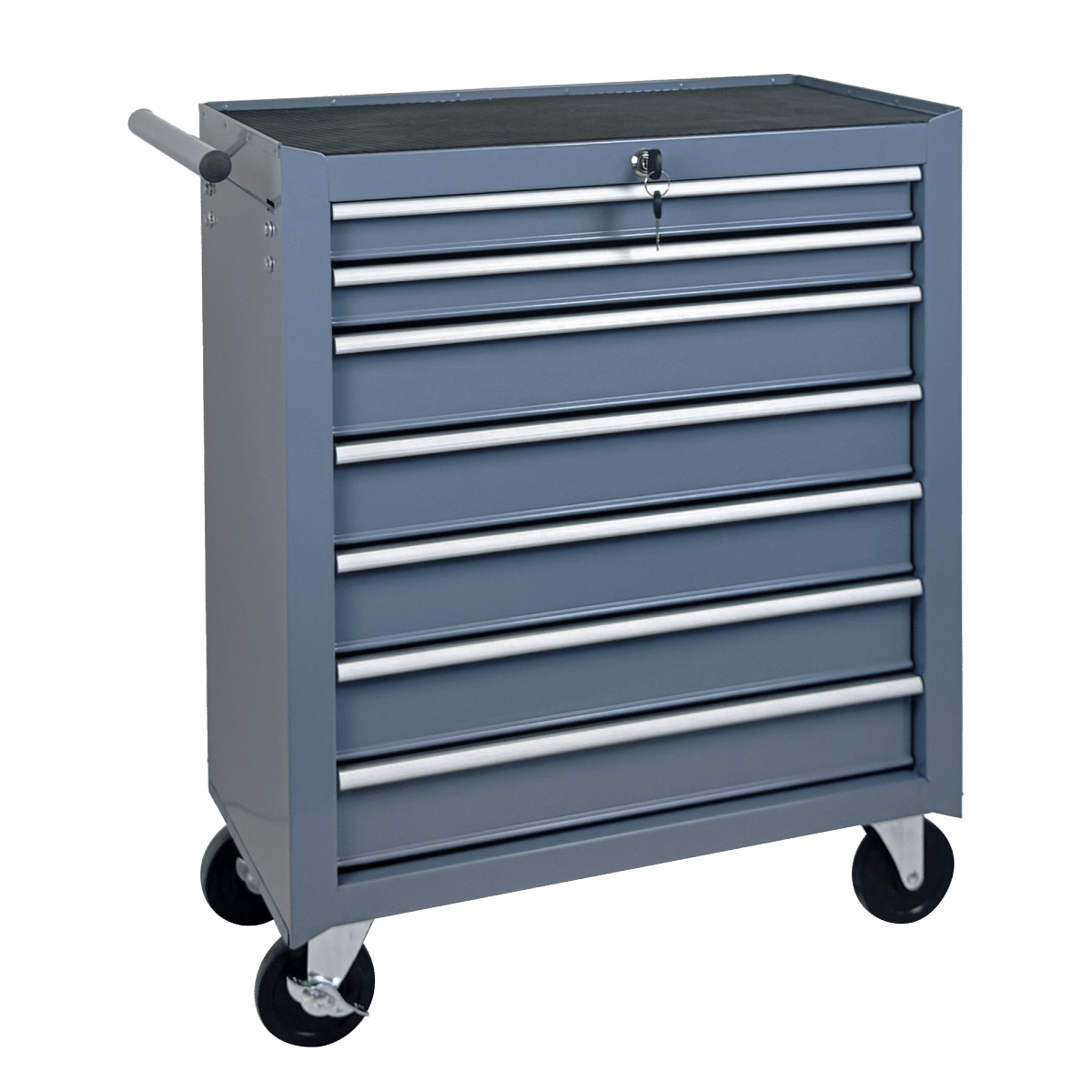Drawer Streamdale 7 - Drawer Rolling Tool Chest and Cabinet with Wheels - Grey