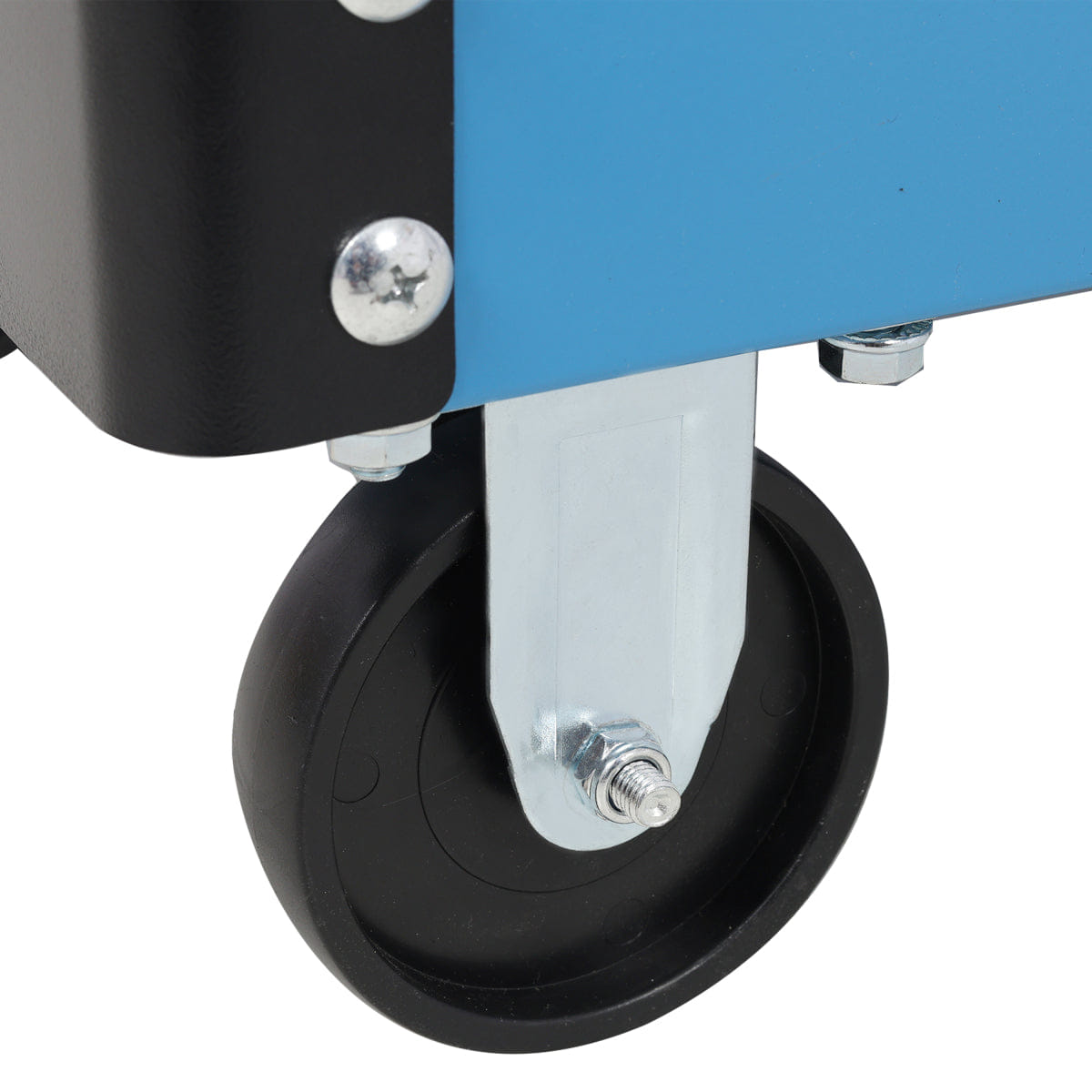 Blue Streamdale 3 Tier Rolling Tool Cart with Pegboard, Blue