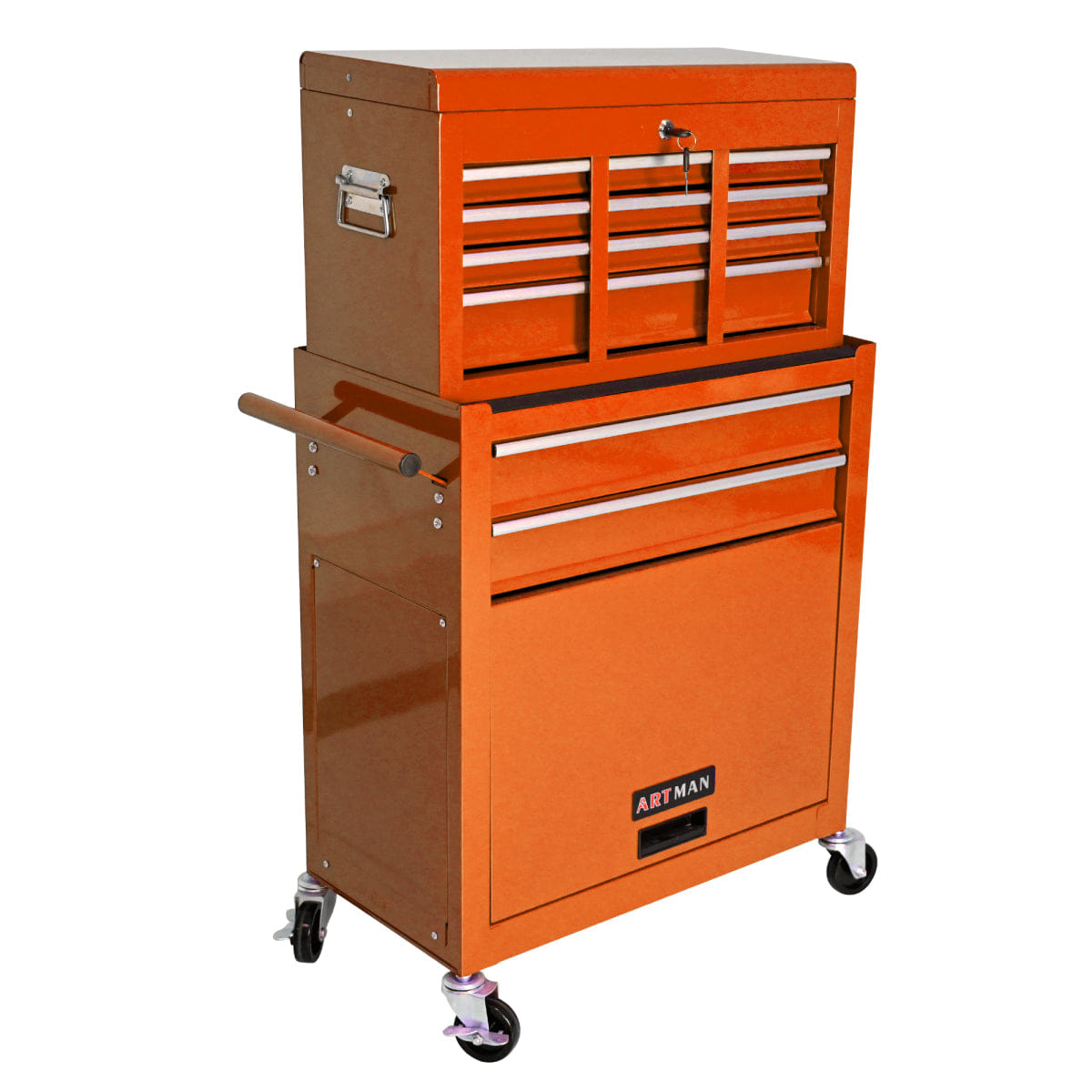 Drawer Streamdale High Capacity 8 - Drawer Rolling Tool Chest and Cabinet - Orange