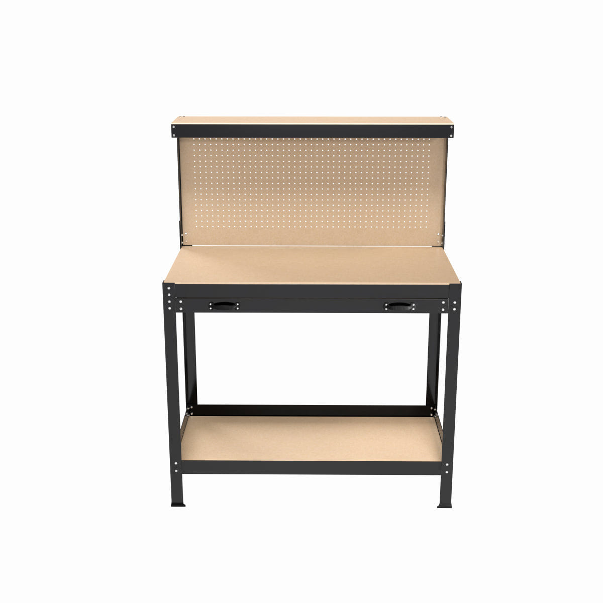 And Streamdale 63" Tool Cabinet Workbench with Drawers and Pegboard