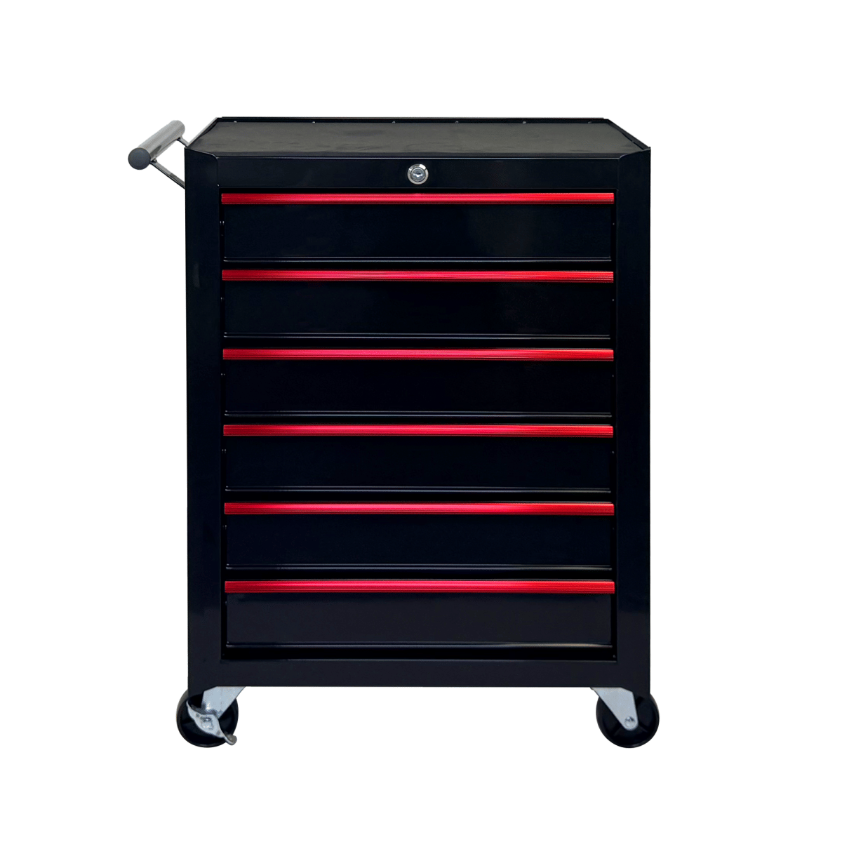 Drawer Streamdale 6 - Drawer Rolling Metal Tool Chest and Cabinet - Black