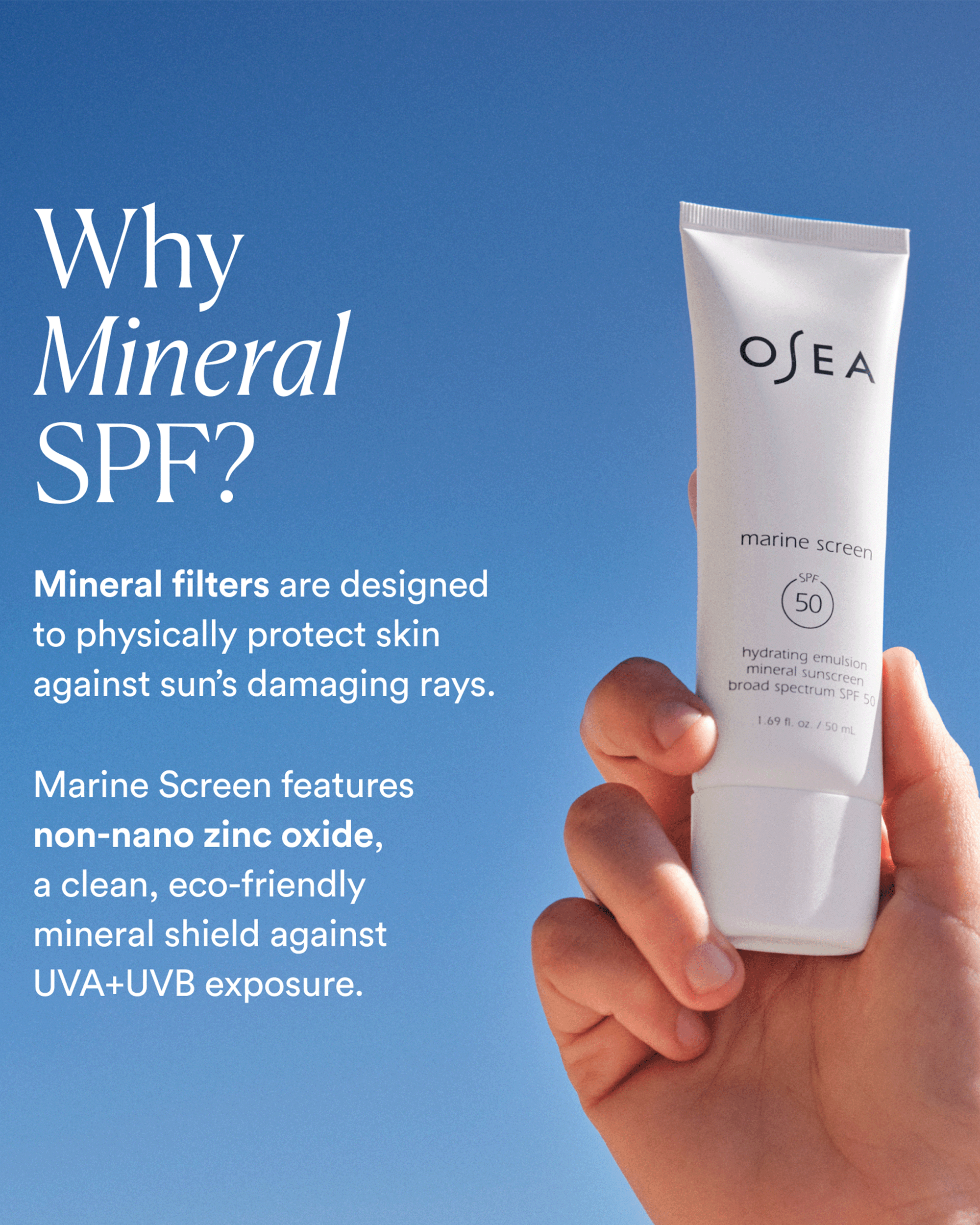 OSEA Marine Screen Mineral Sunscreen SPF 50
