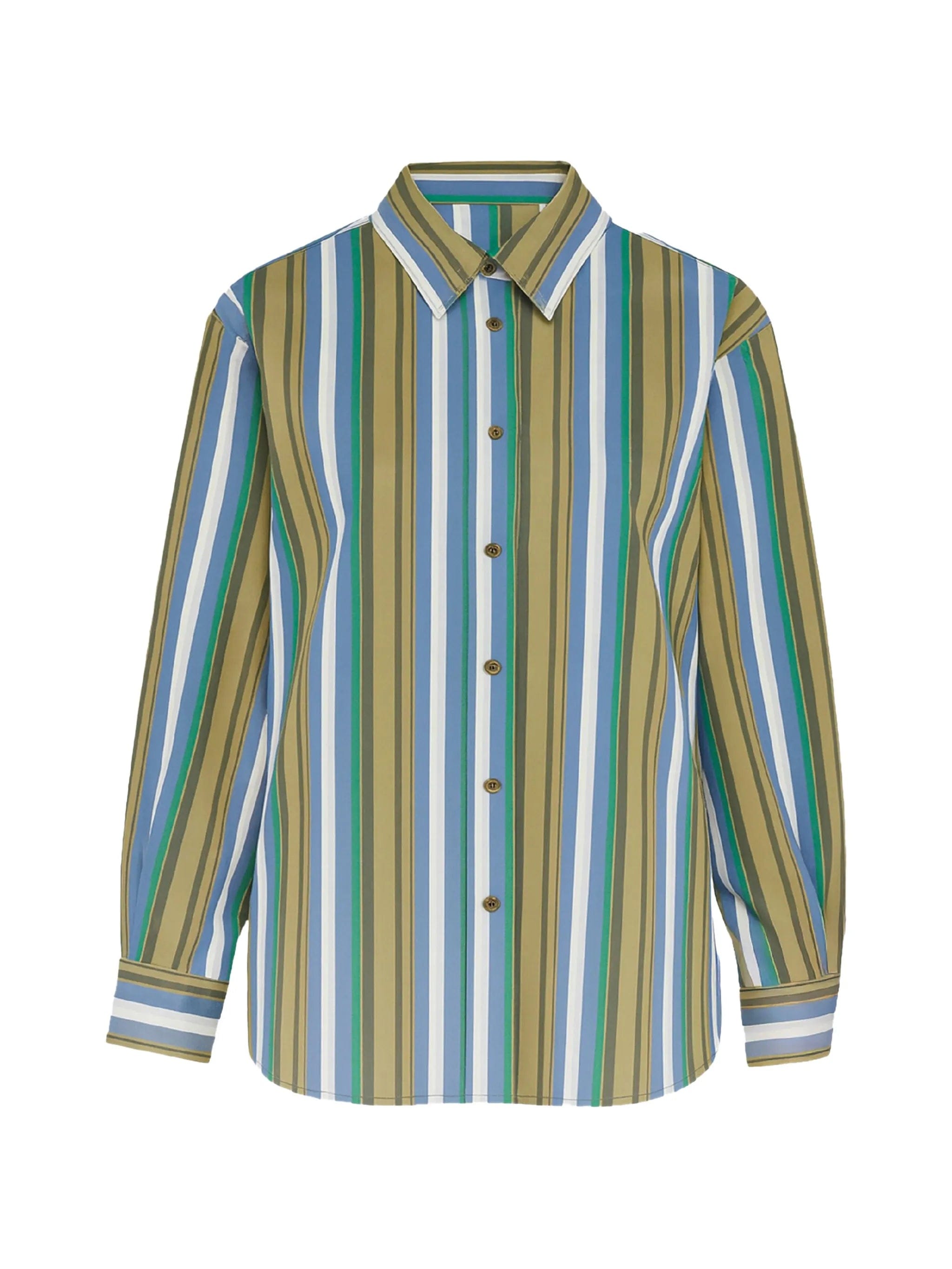 The Frankie Shop striped long - sleeve shirt